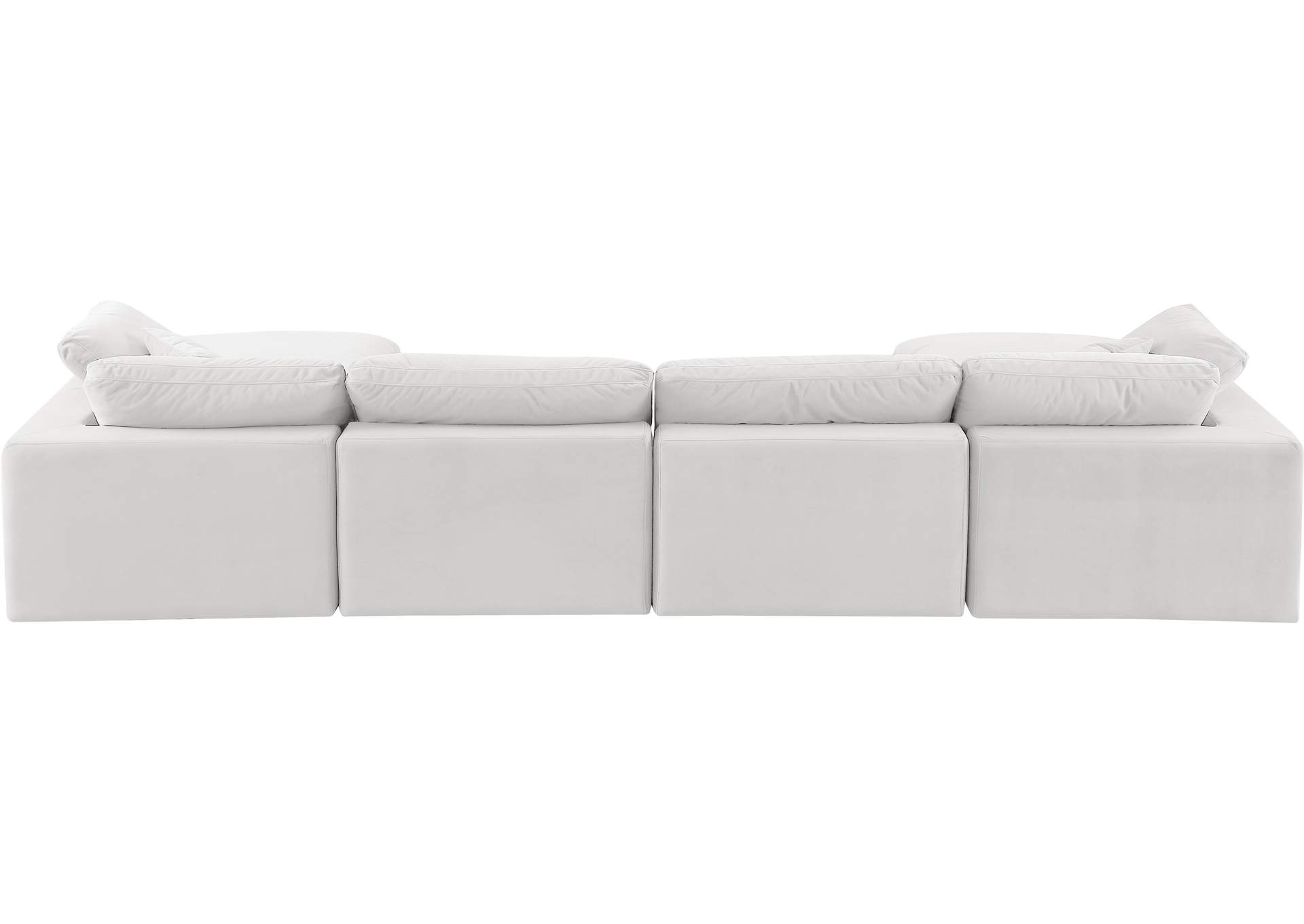 Comfy Cream Velvet Modular Sectional,Meridian Furniture