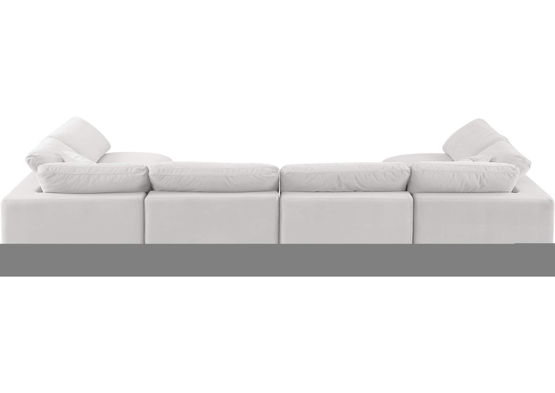 Comfy Cream Velvet Modular Sectional,Meridian Furniture