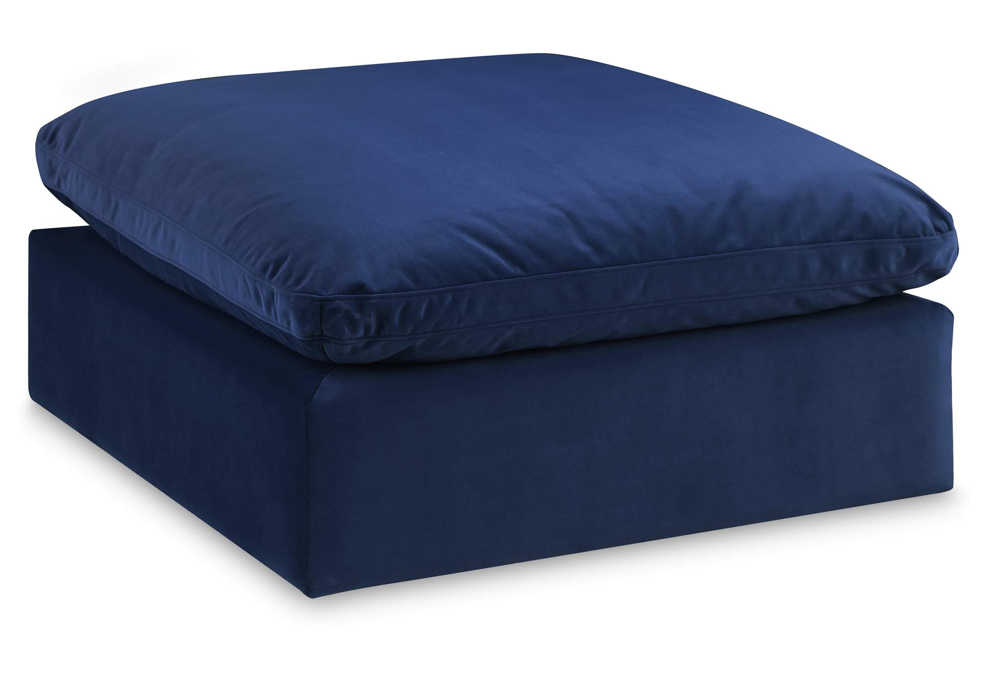 Comfy Navy Velvet Modular Ottoman,Meridian Furniture