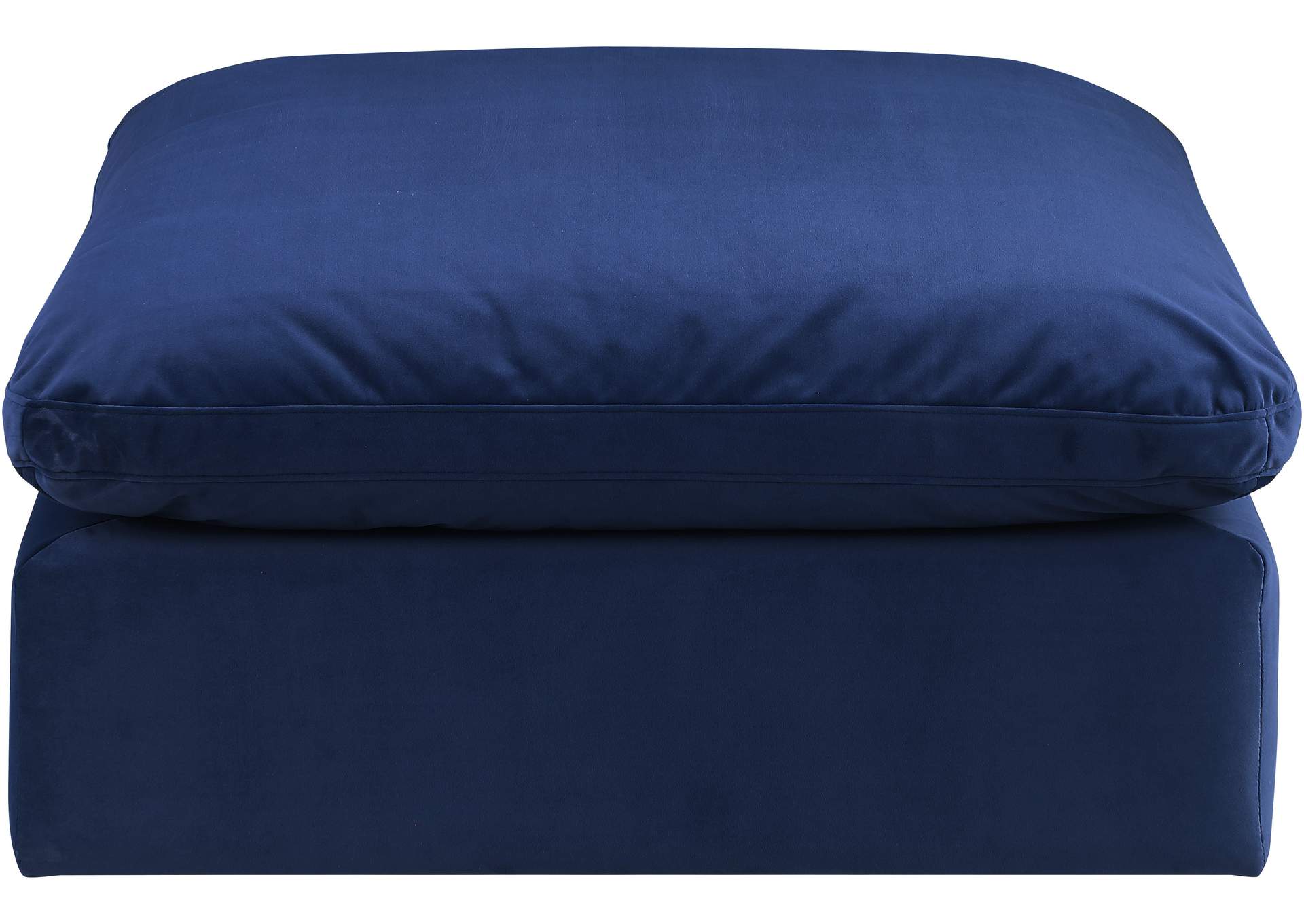 Comfy Navy Velvet Modular Ottoman,Meridian Furniture
