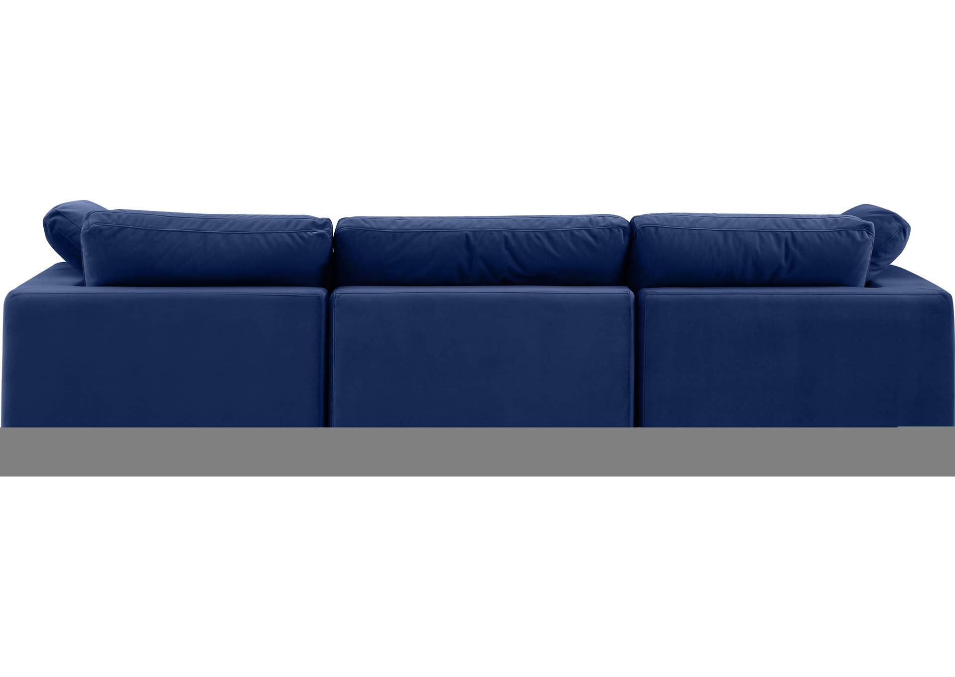 Comfy Navy Velvet Modular Sofa,Meridian Furniture