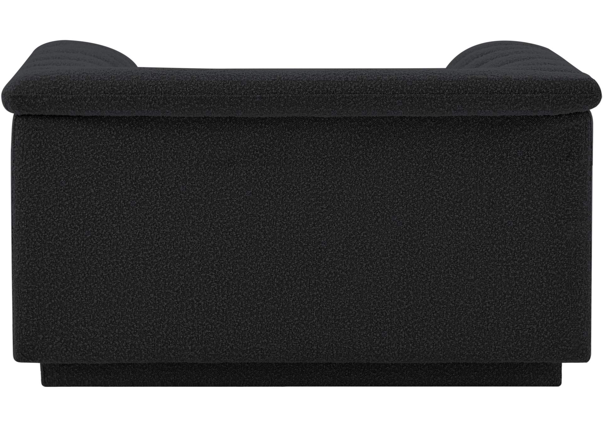 Cascade Black Boucle Fabric Chair,Meridian Furniture