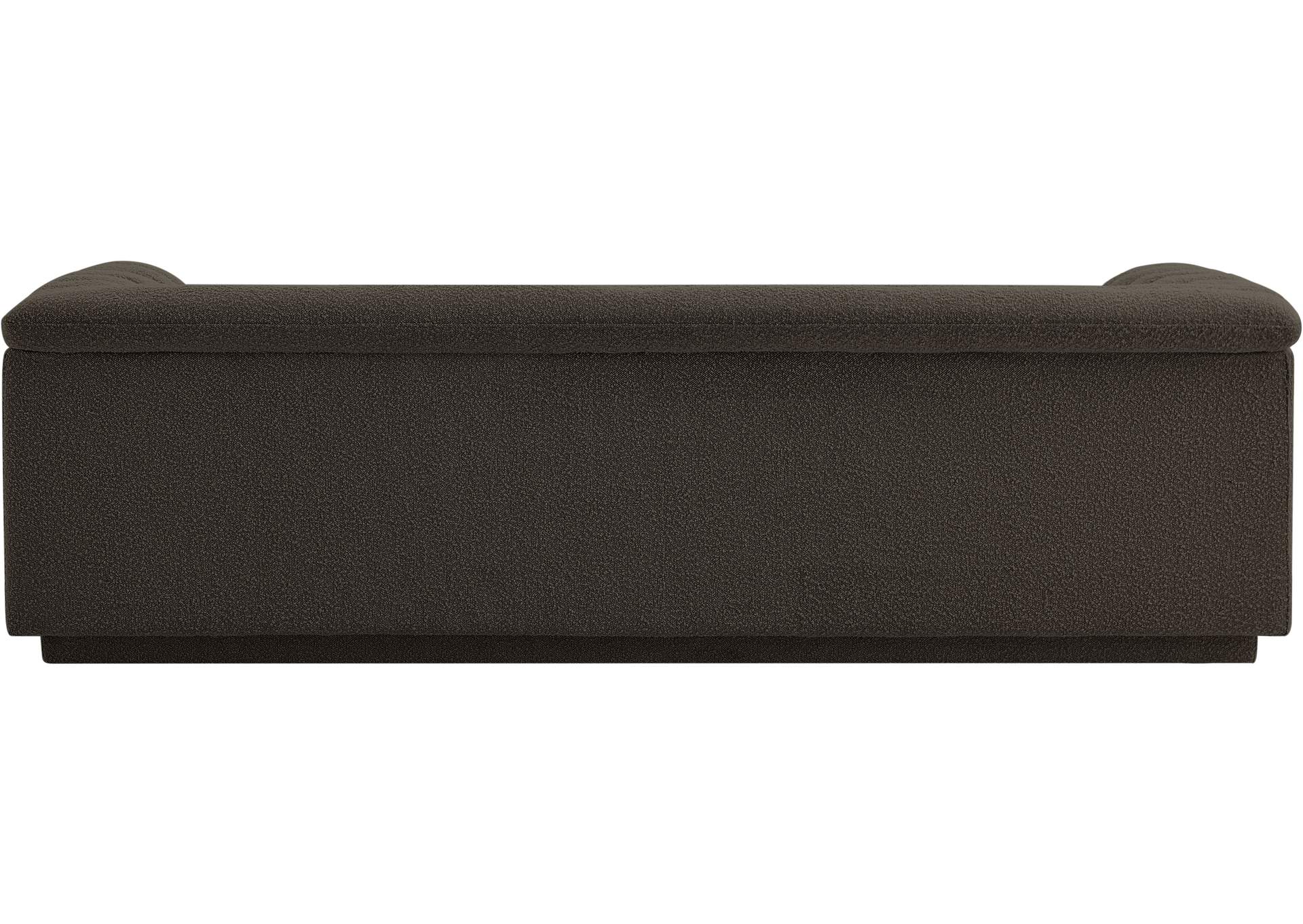 Cascade Brown Boucle Fabric Sofa,Meridian Furniture