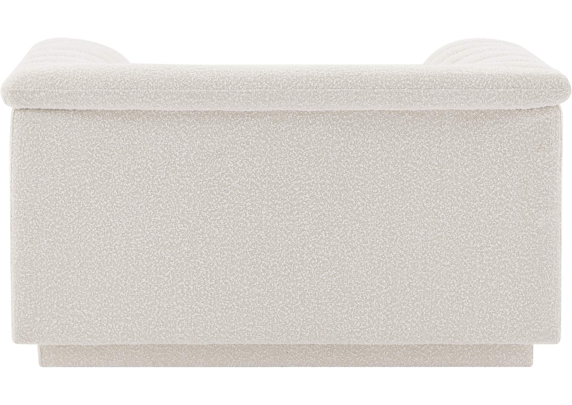 Cascade Cream Boucle Fabric Chair,Meridian Furniture