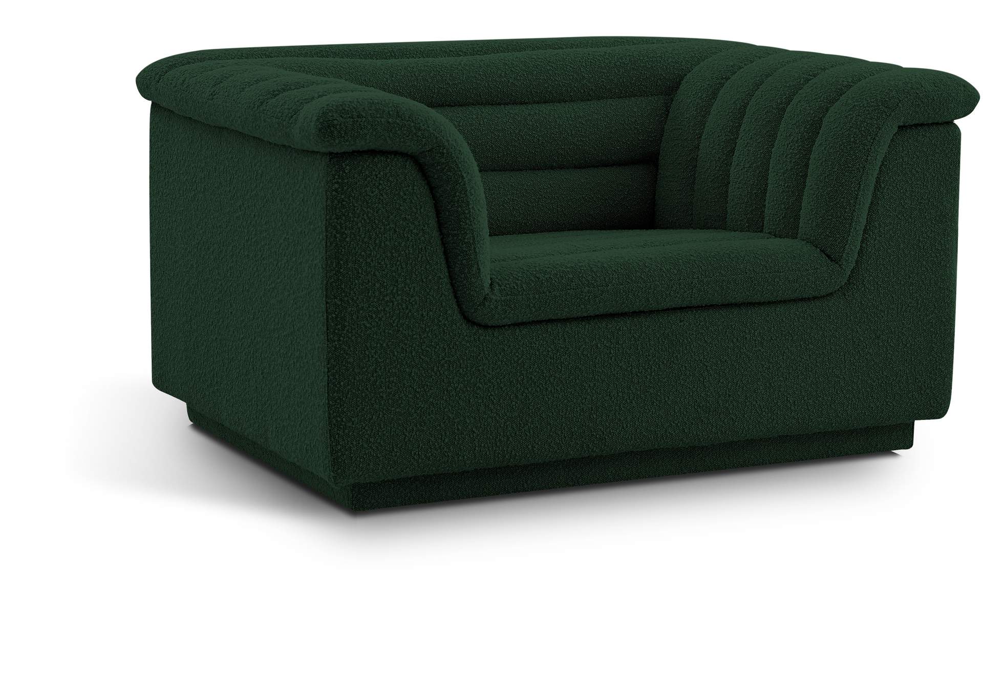 Cascade Green Boucle Fabric Chair,Meridian Furniture