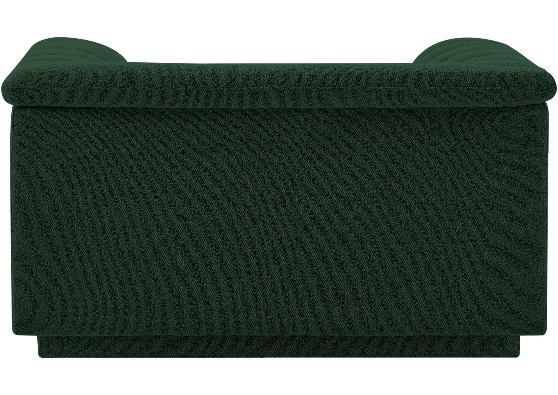 Cascade Green Boucle Fabric Chair,Meridian Furniture