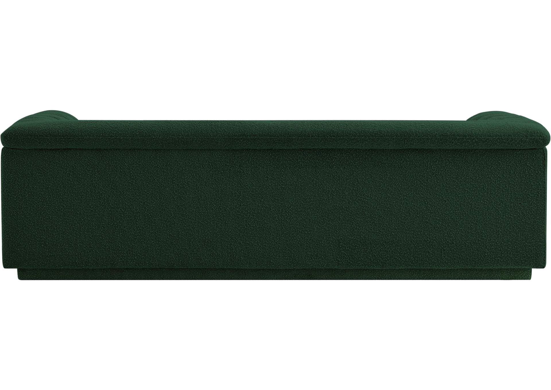 Cascade Green Boucle Fabric Sofa,Meridian Furniture