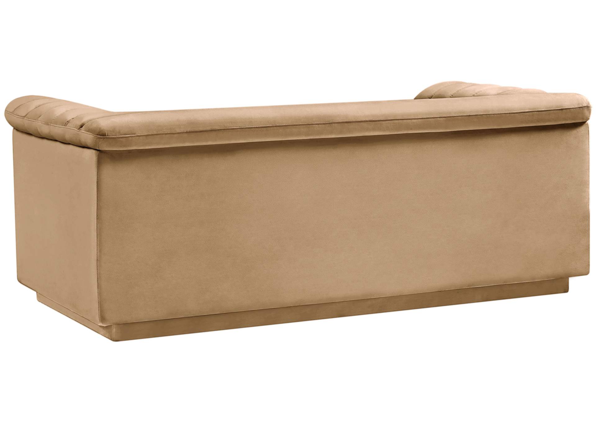 Cascade Camel Velvet Fabric Loveseat,Meridian Furniture