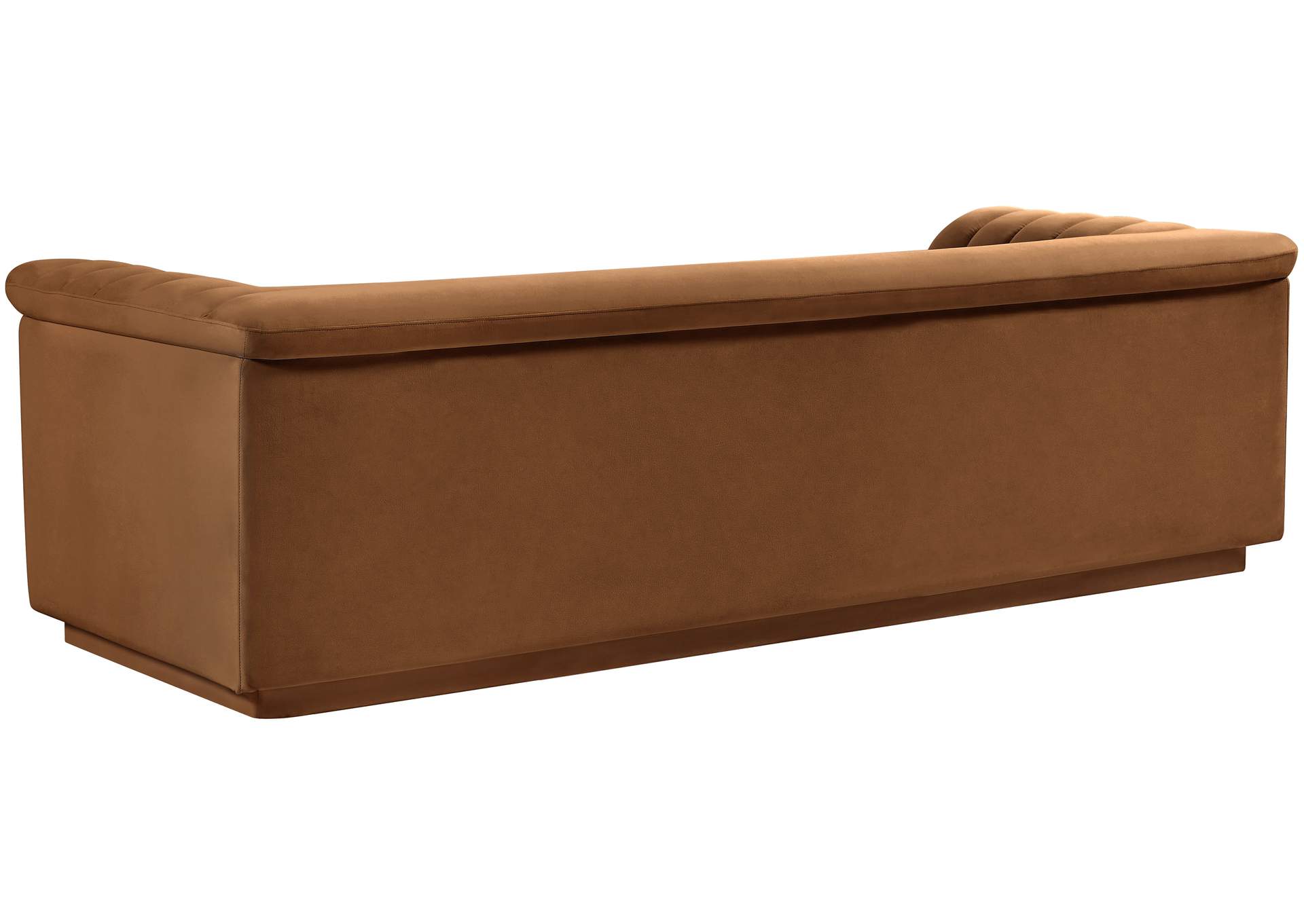 Cascade Saddle Velvet Fabric Sofa,Meridian Furniture