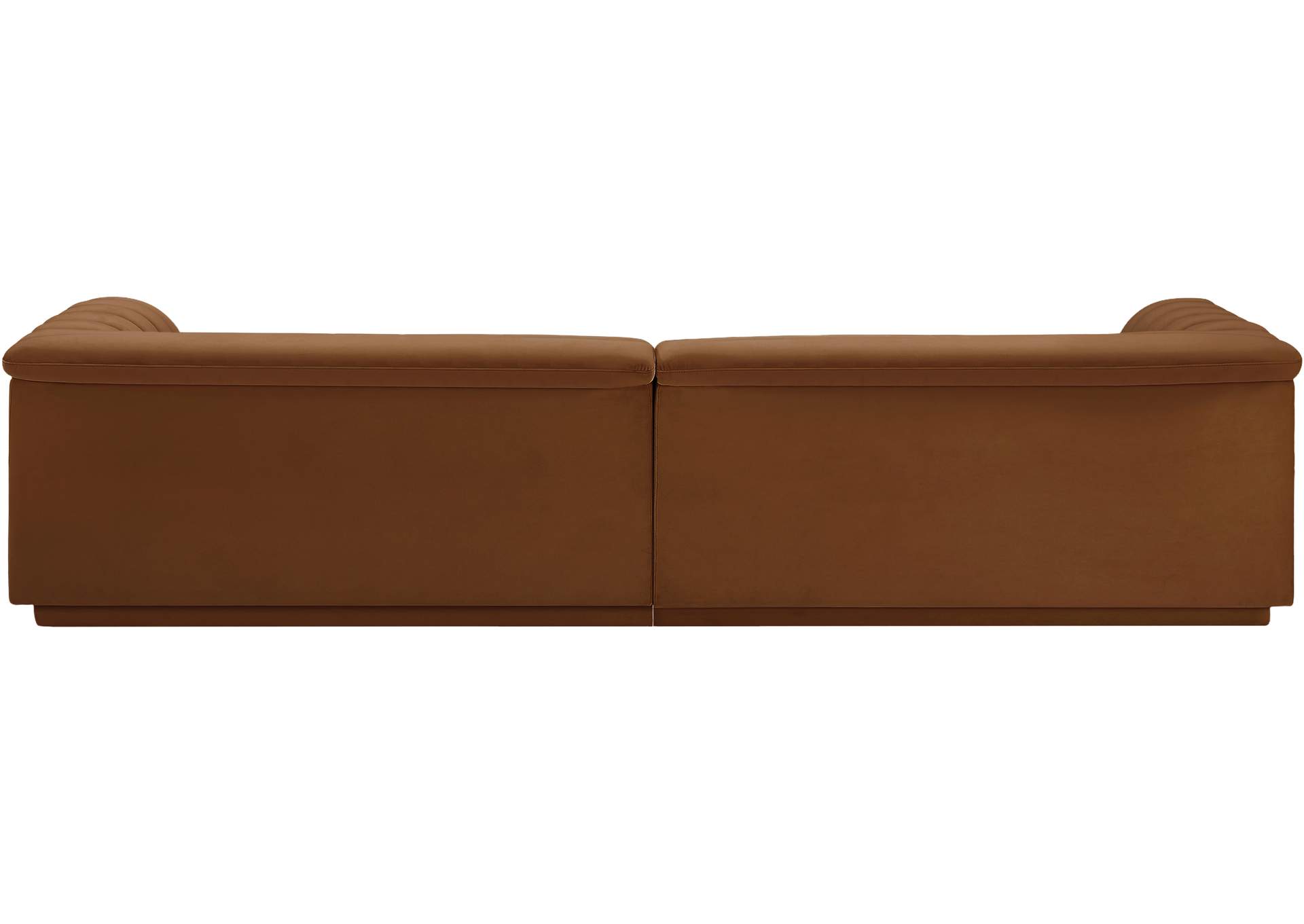 Cascade Saddle Velvet Fabric Modular Sofa,Meridian Furniture