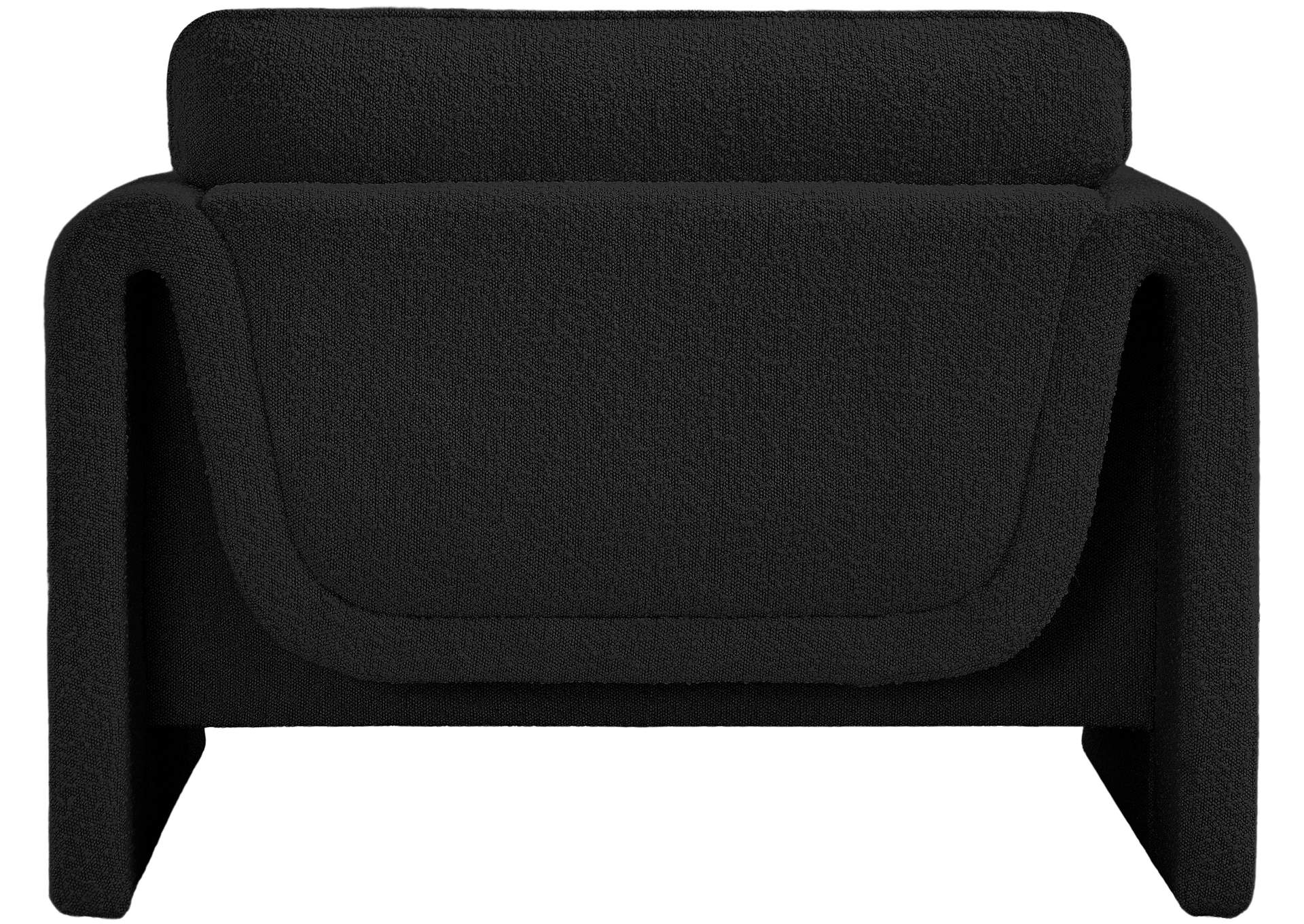 Stylus Black Boucle Fabric Chair,Meridian Furniture