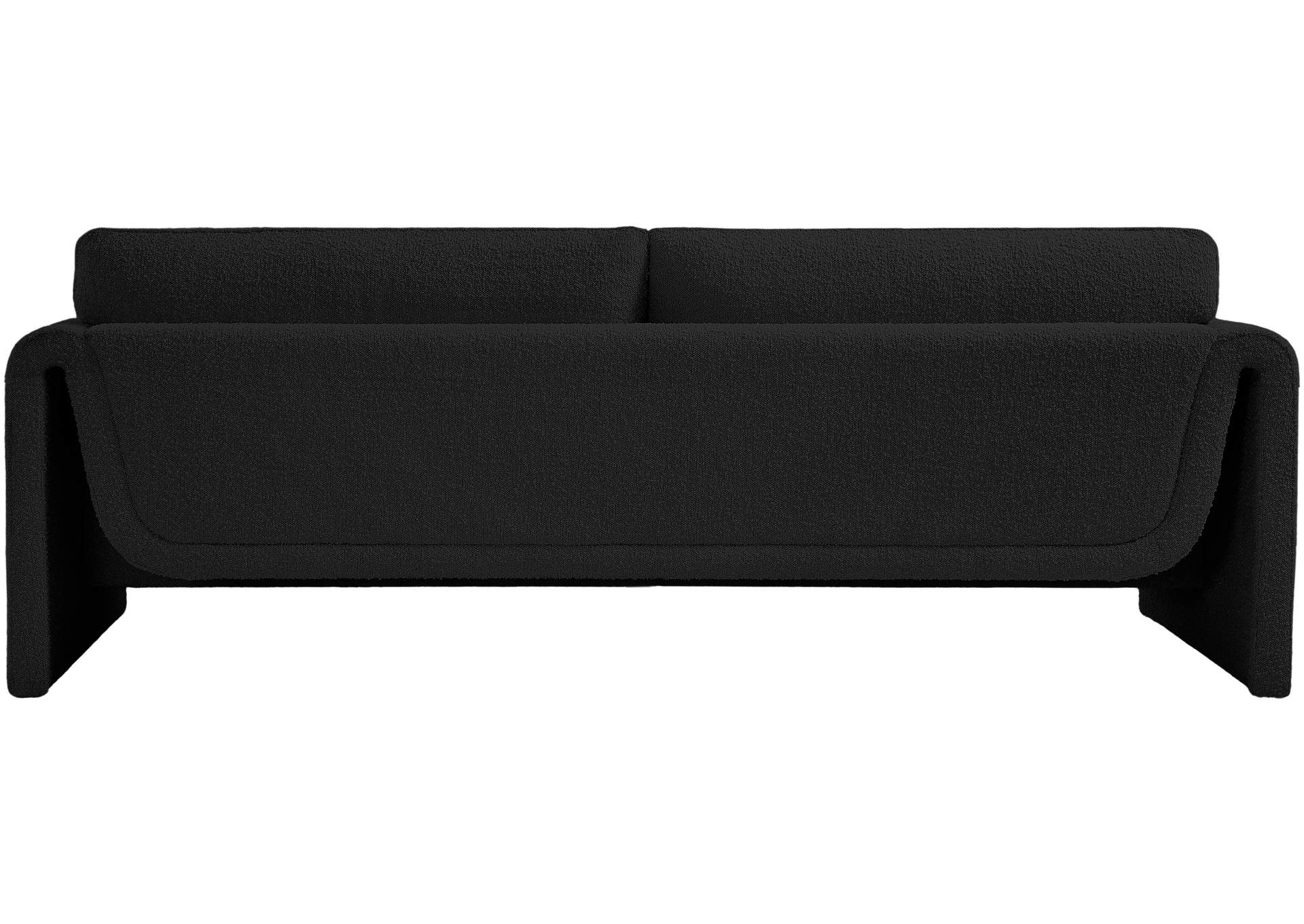 Stylus Black Boucle Fabric Sofa,Meridian Furniture