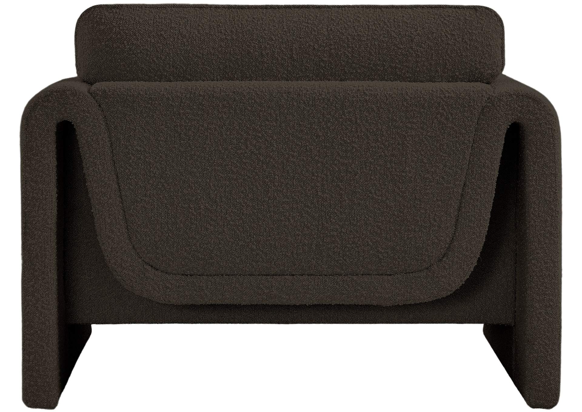 Stylus Brown Boucle Fabric Chair,Meridian Furniture