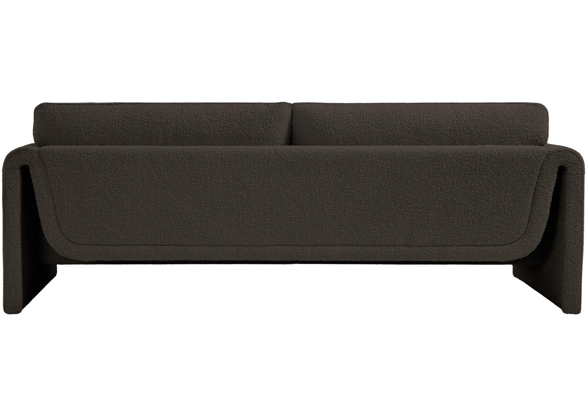 Stylus Brown Boucle Fabric Sofa,Meridian Furniture
