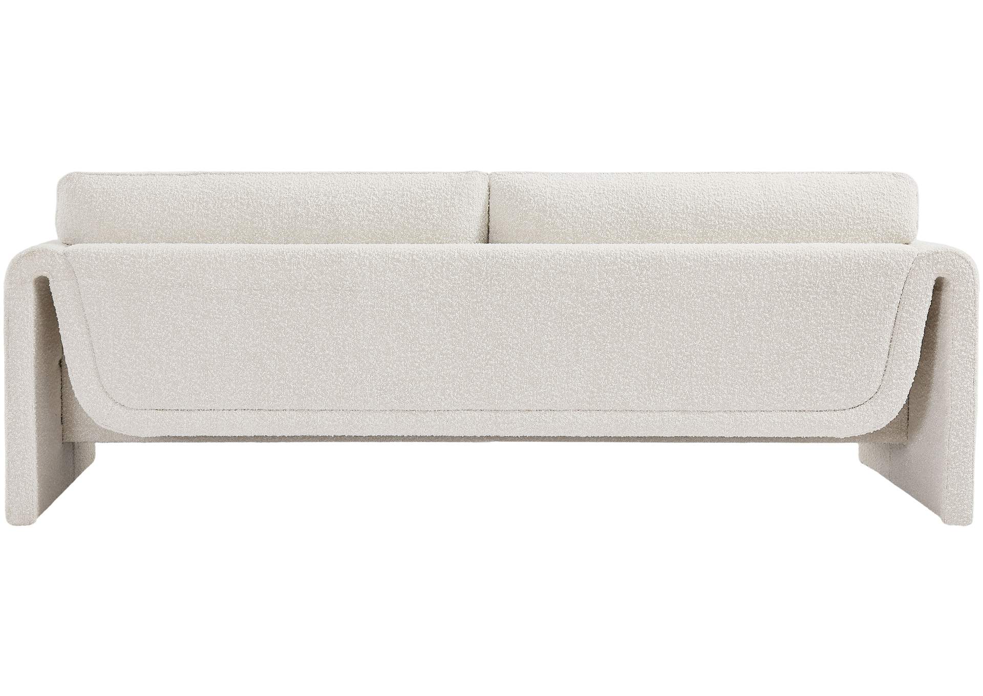 Stylus Cream Boucle Fabric Sofa,Meridian Furniture