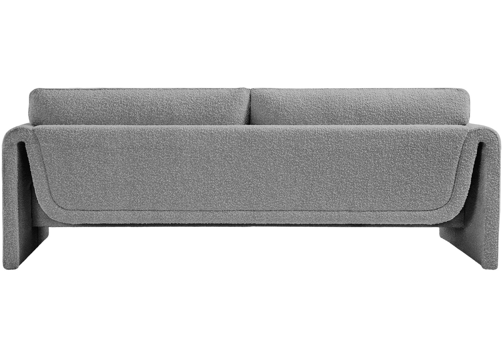 Stylus Grey Boucle Fabric Sofa,Meridian Furniture