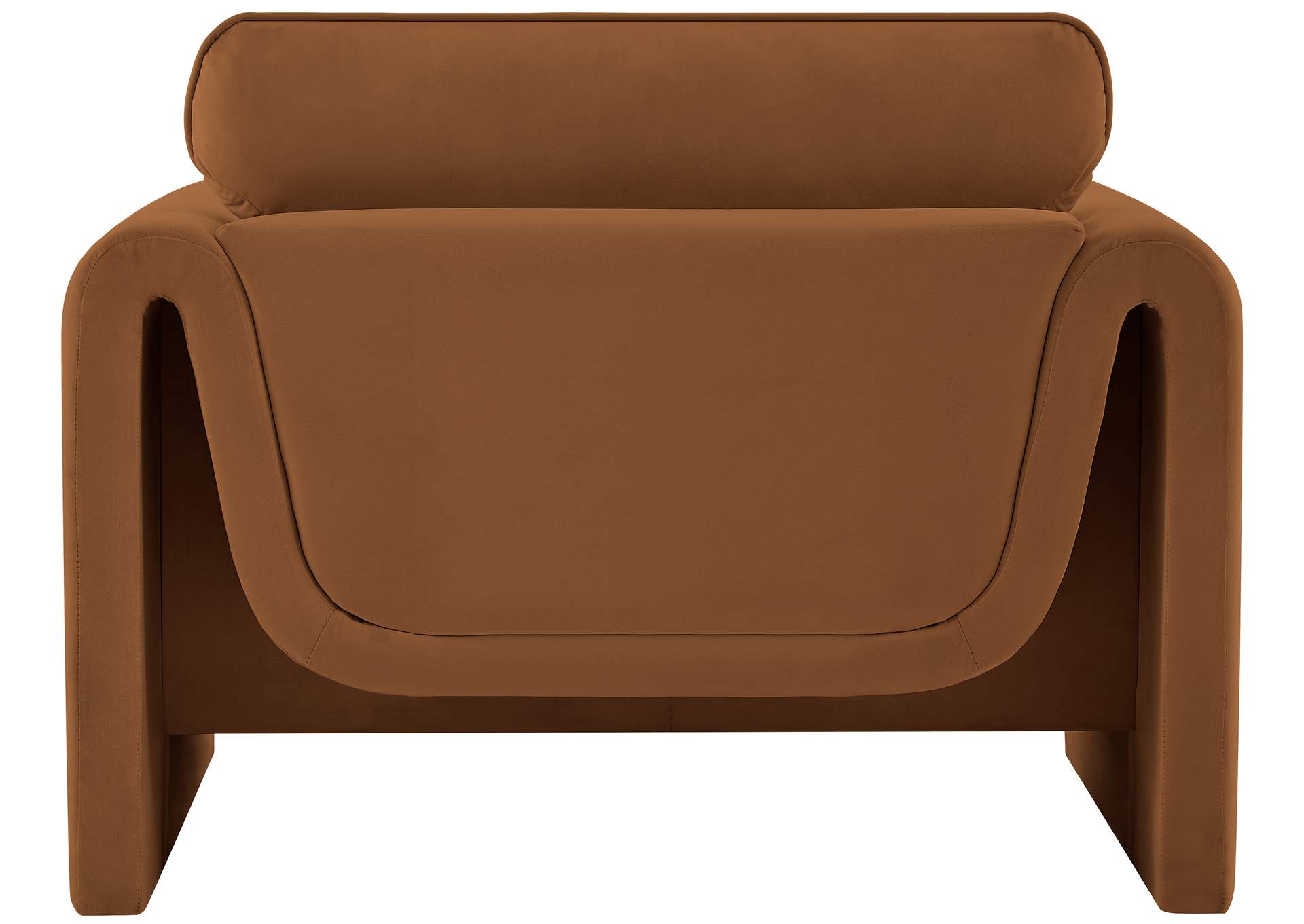 Sloan Saddle Velvet Fabric Chair,Meridian Furniture