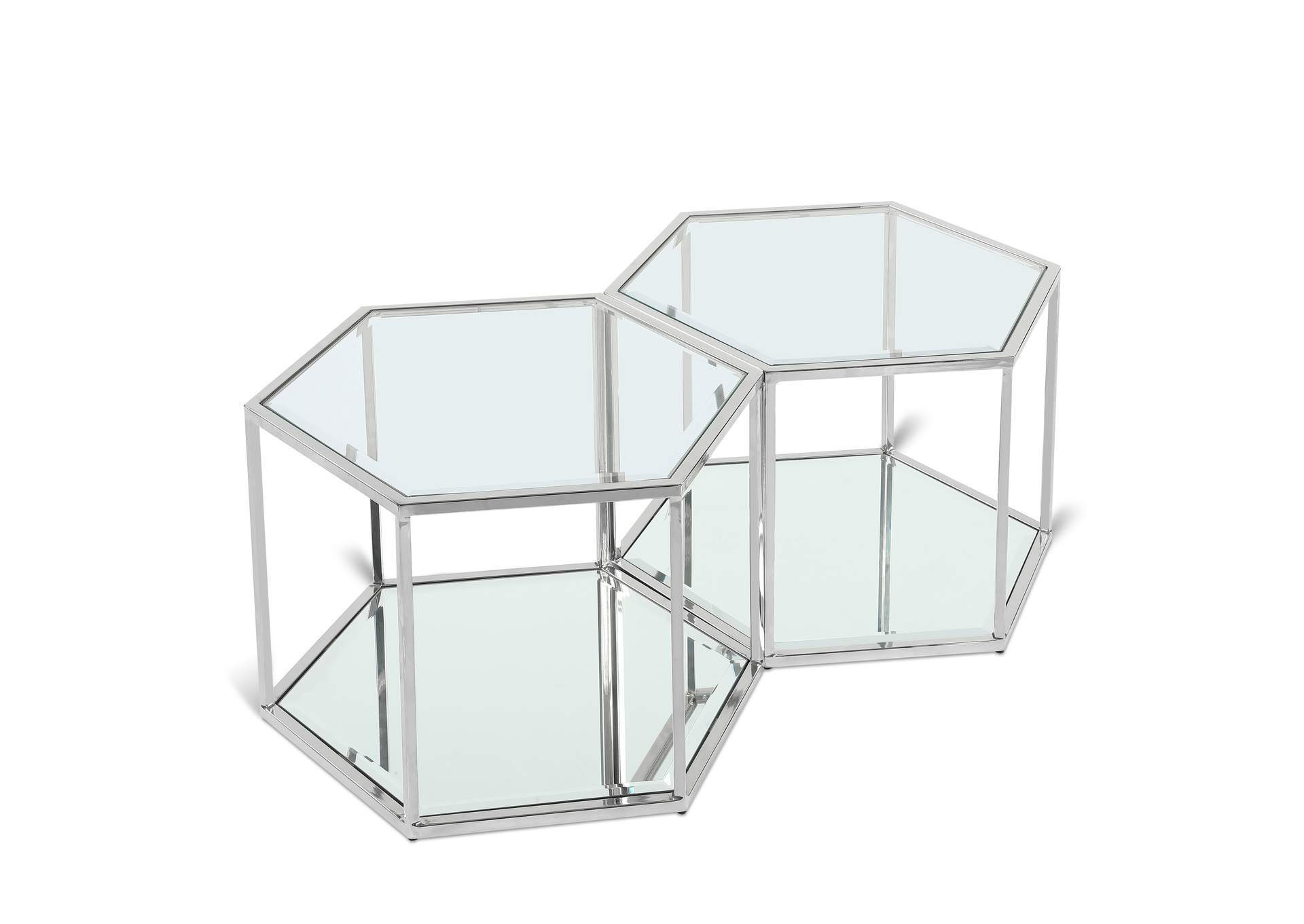 Sei Chrome Coffee Table,Meridian Furniture