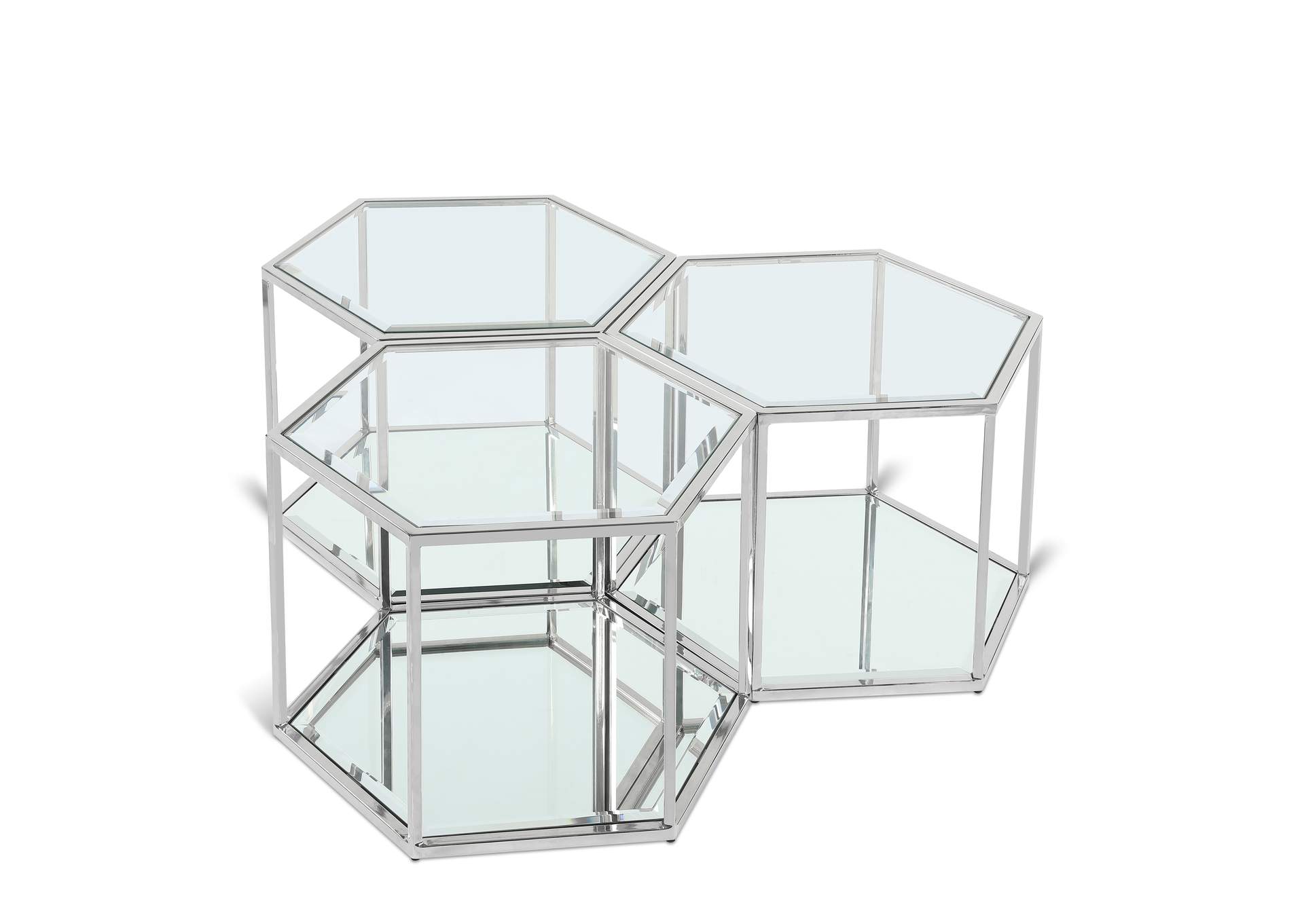 Sei Chrome Coffee Table,Meridian Furniture