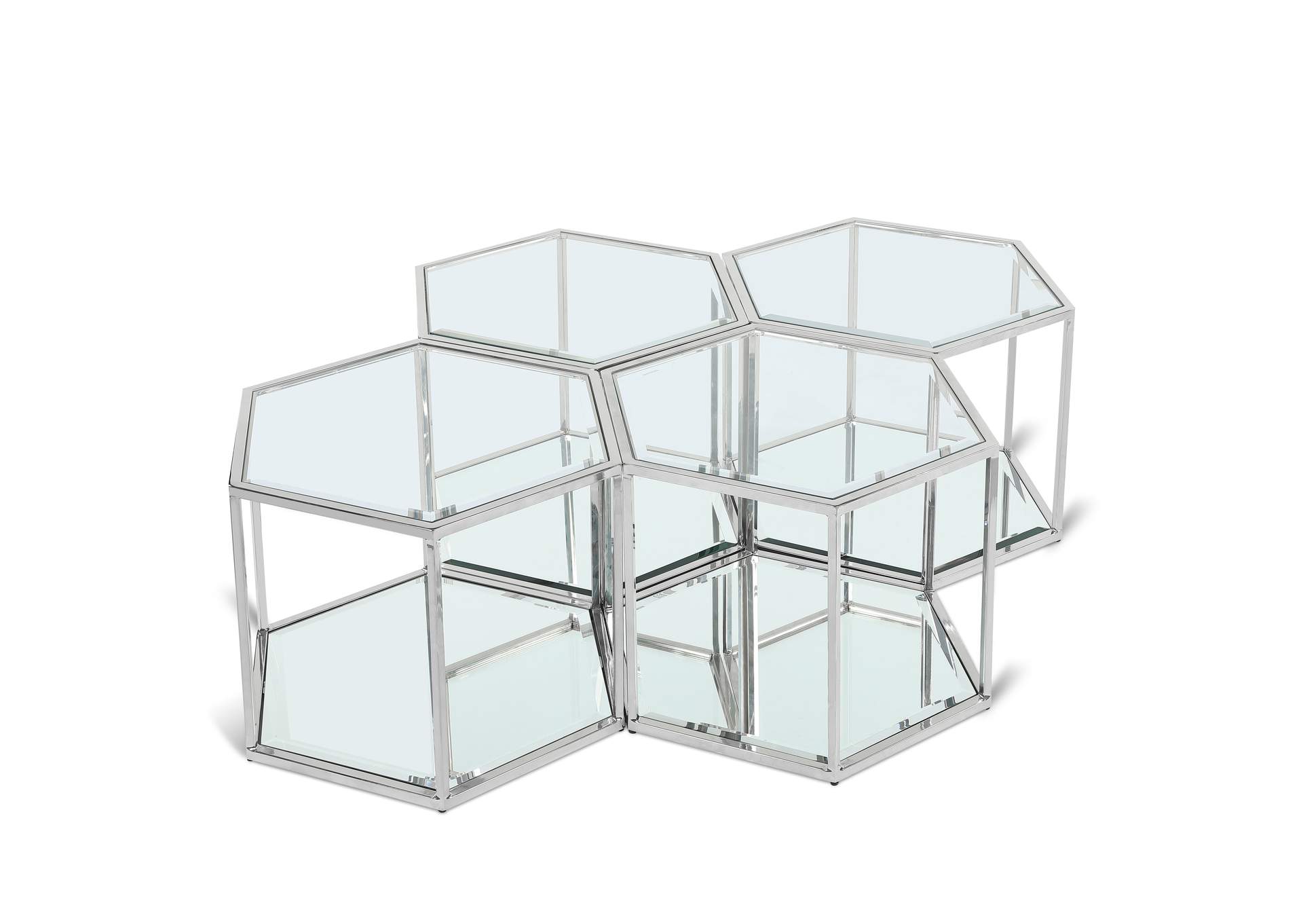 Sei Chrome Coffee Table,Meridian Furniture