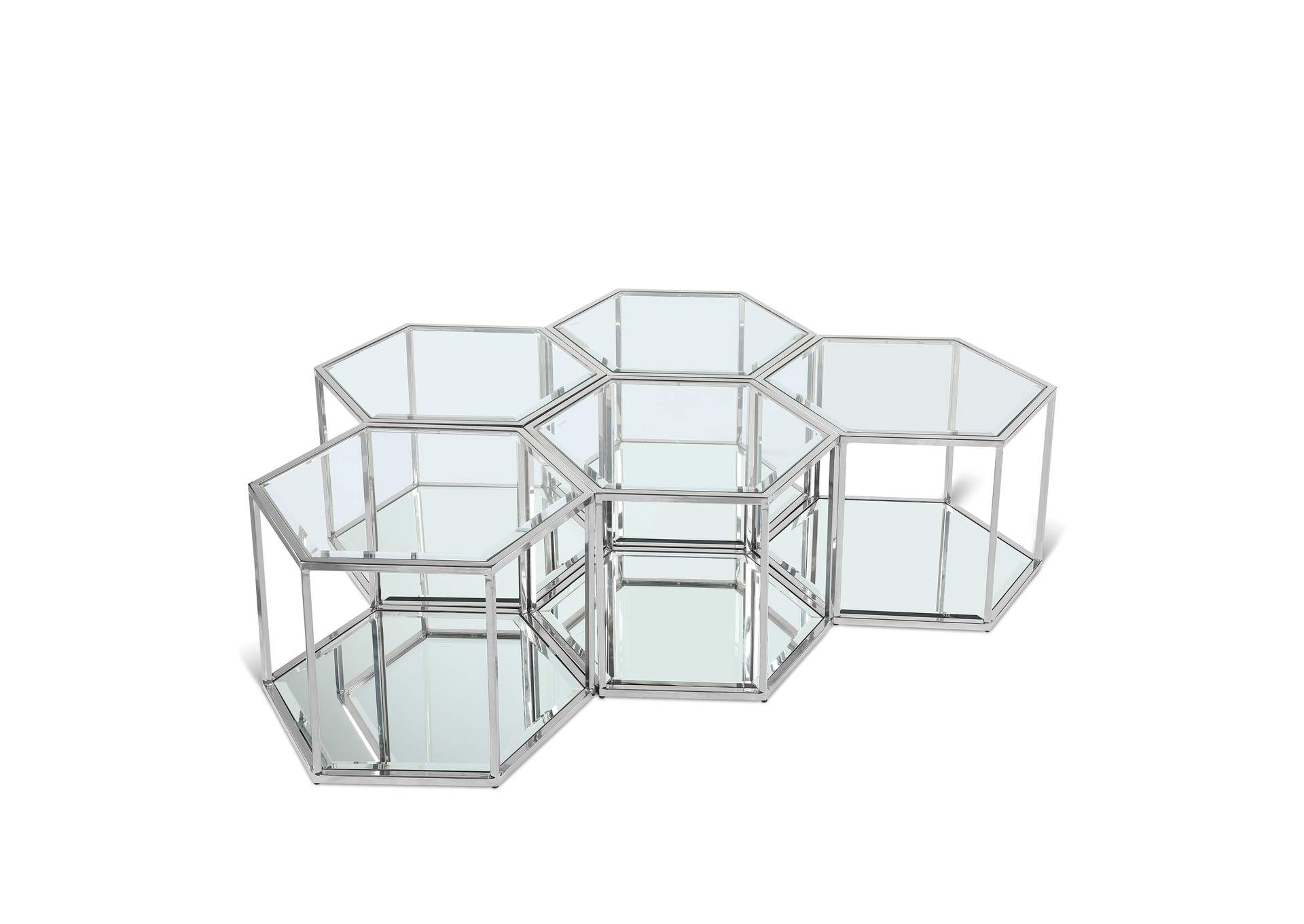 Sei Chrome Coffee Table,Meridian Furniture