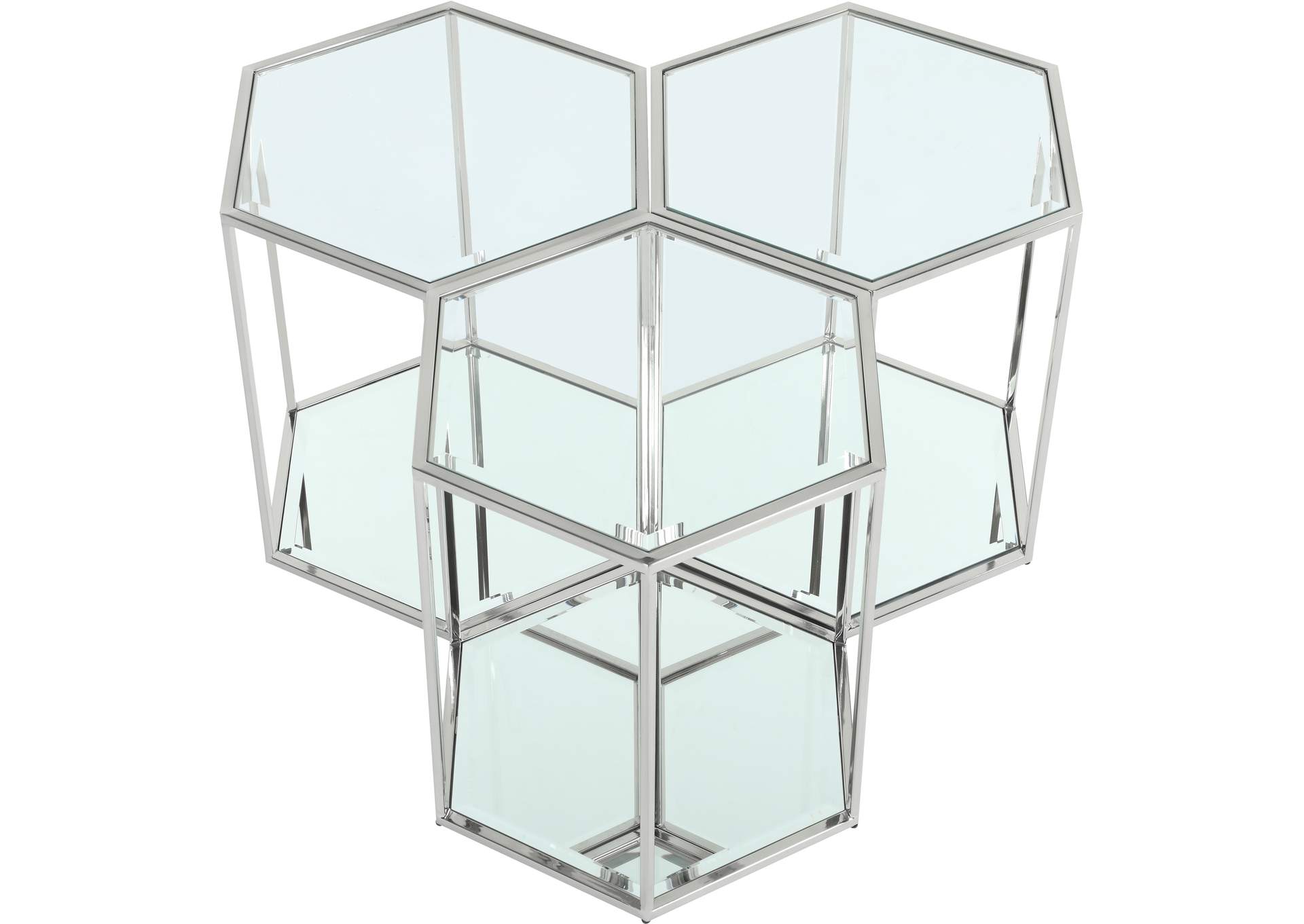 Sei Chrome End Table,Meridian Furniture