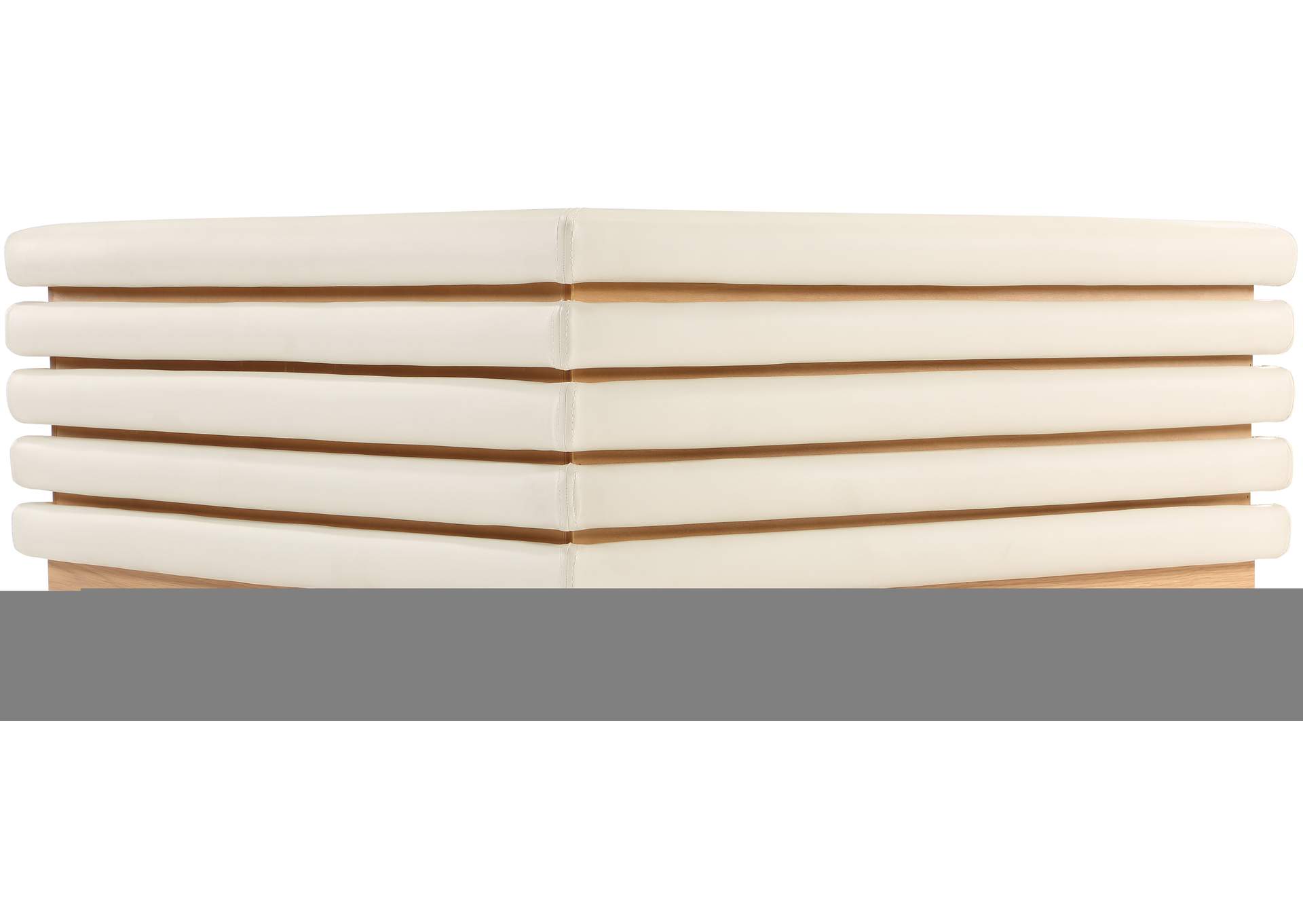 Rory Cream Faux Leather Coffee Table,Meridian Furniture