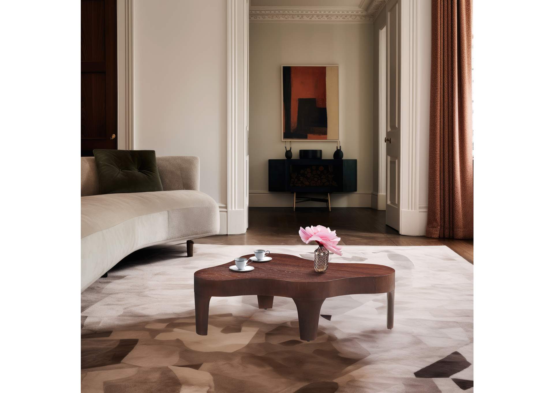 Oakley Brown Coffee Table,Meridian Furniture