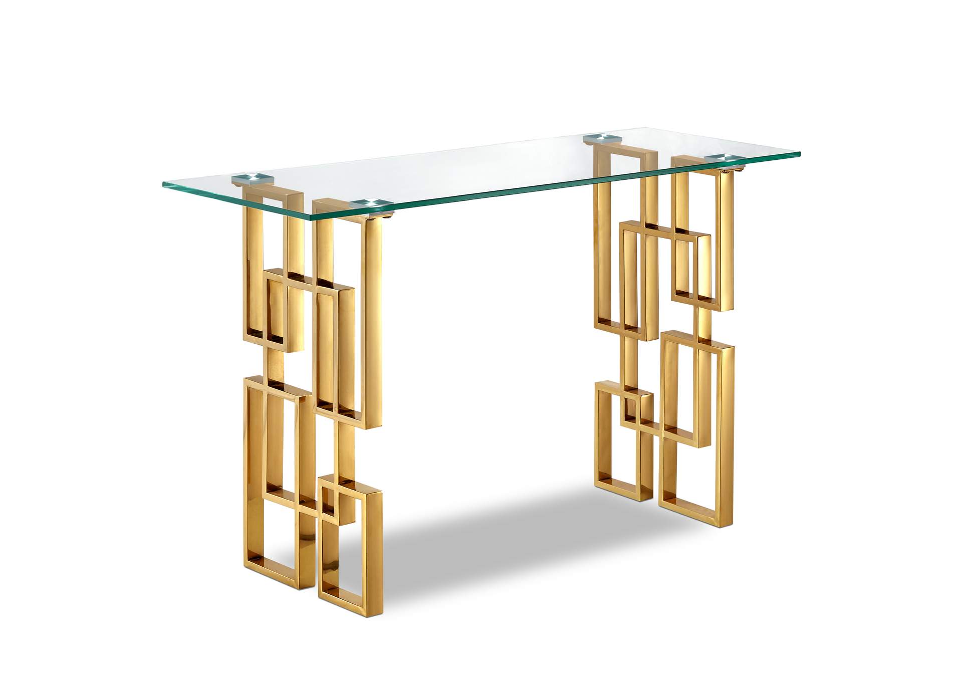 Pierre Gold Console Table,Meridian Furniture