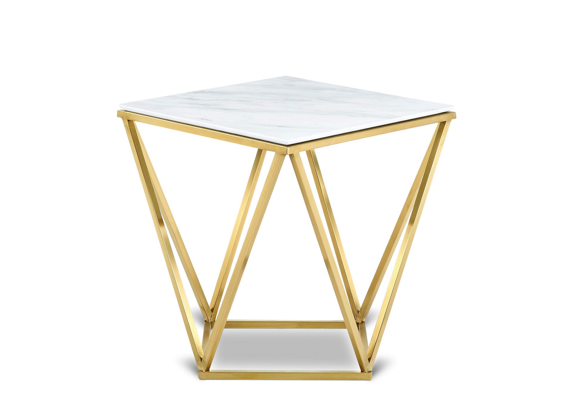 Mason Gold End Table,Meridian Furniture