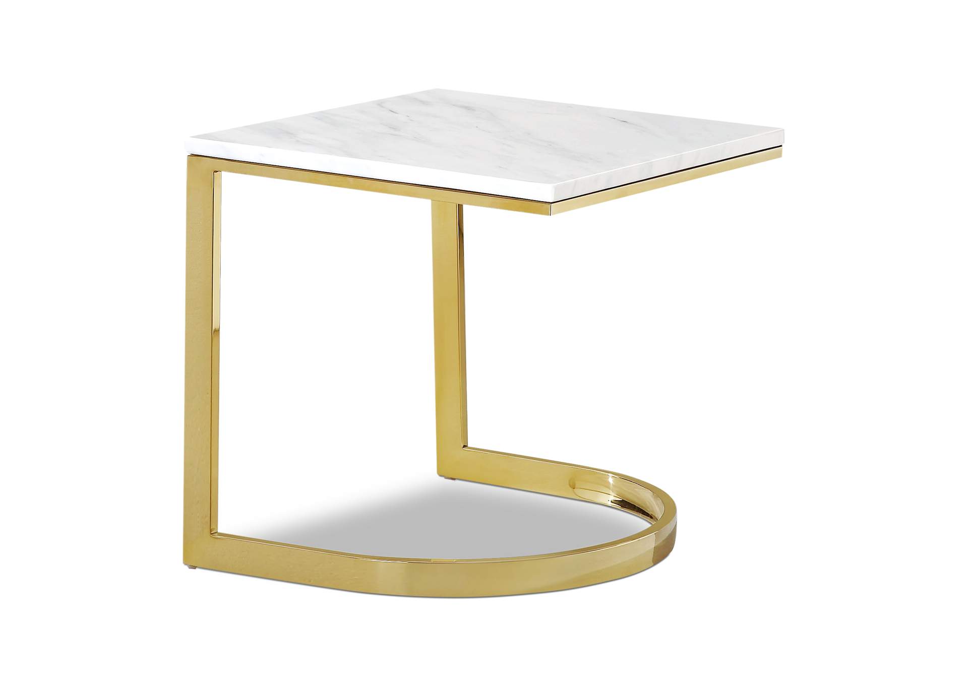 London Gold End Table,Meridian Furniture