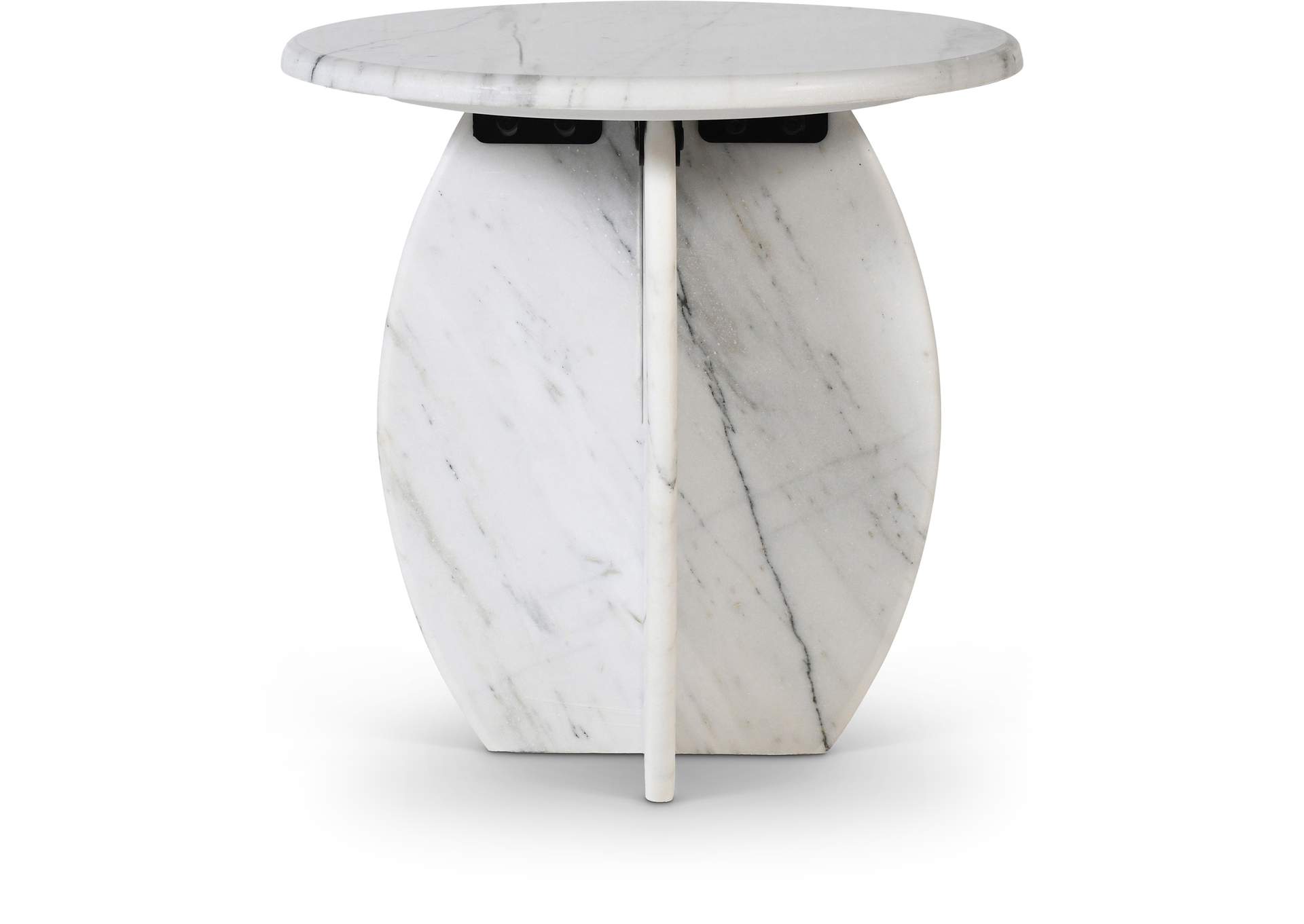Formentera White End Table,Meridian Furniture