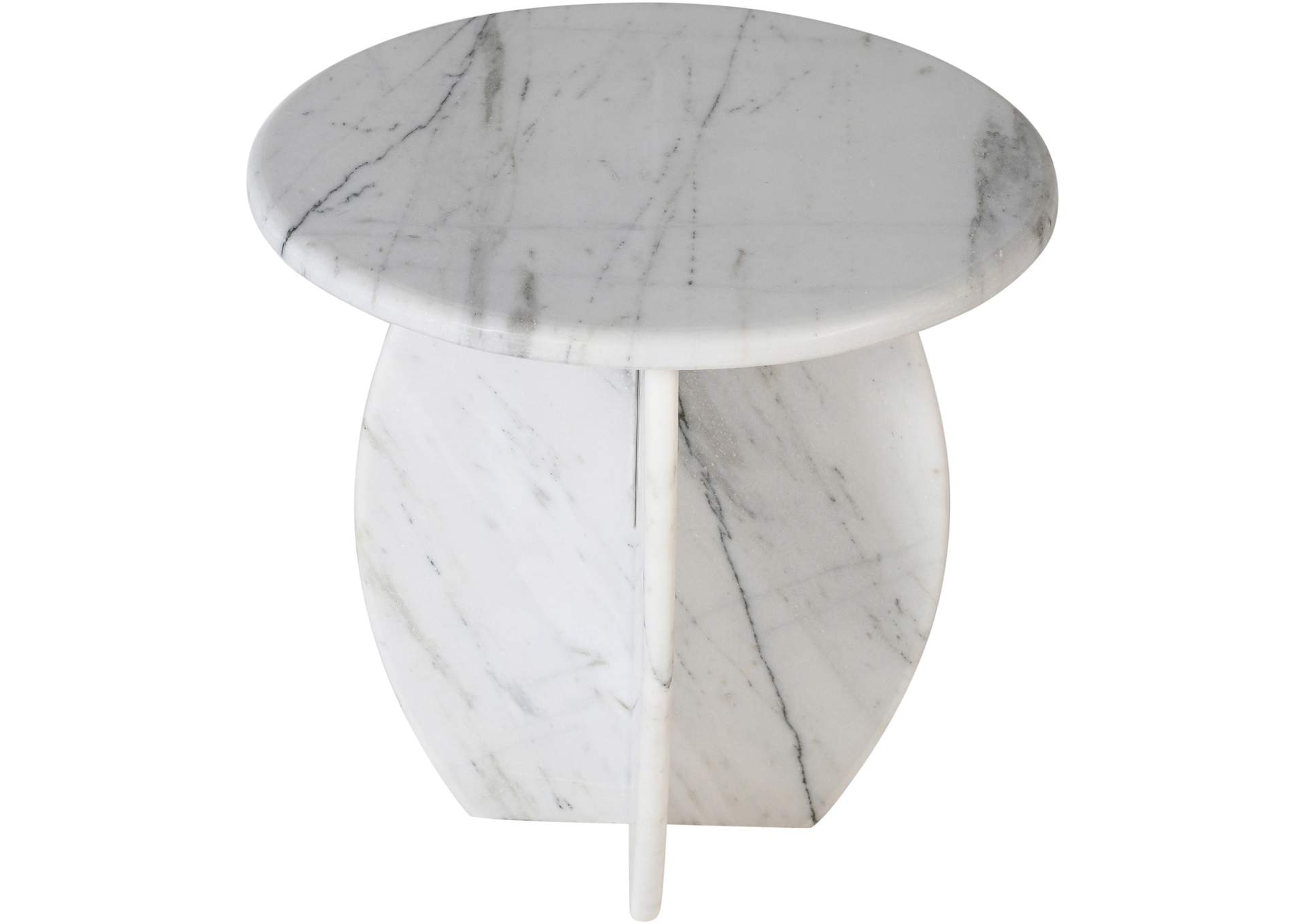 Formentera White End Table,Meridian Furniture