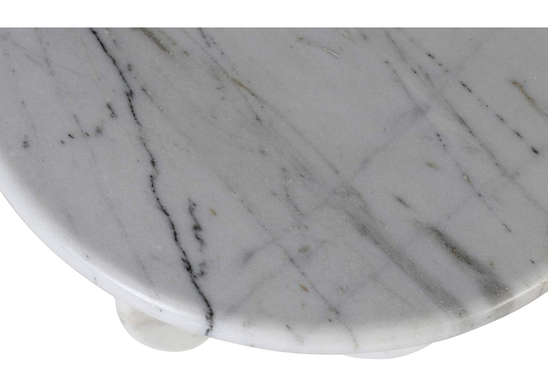 Formentera White End Table,Meridian Furniture