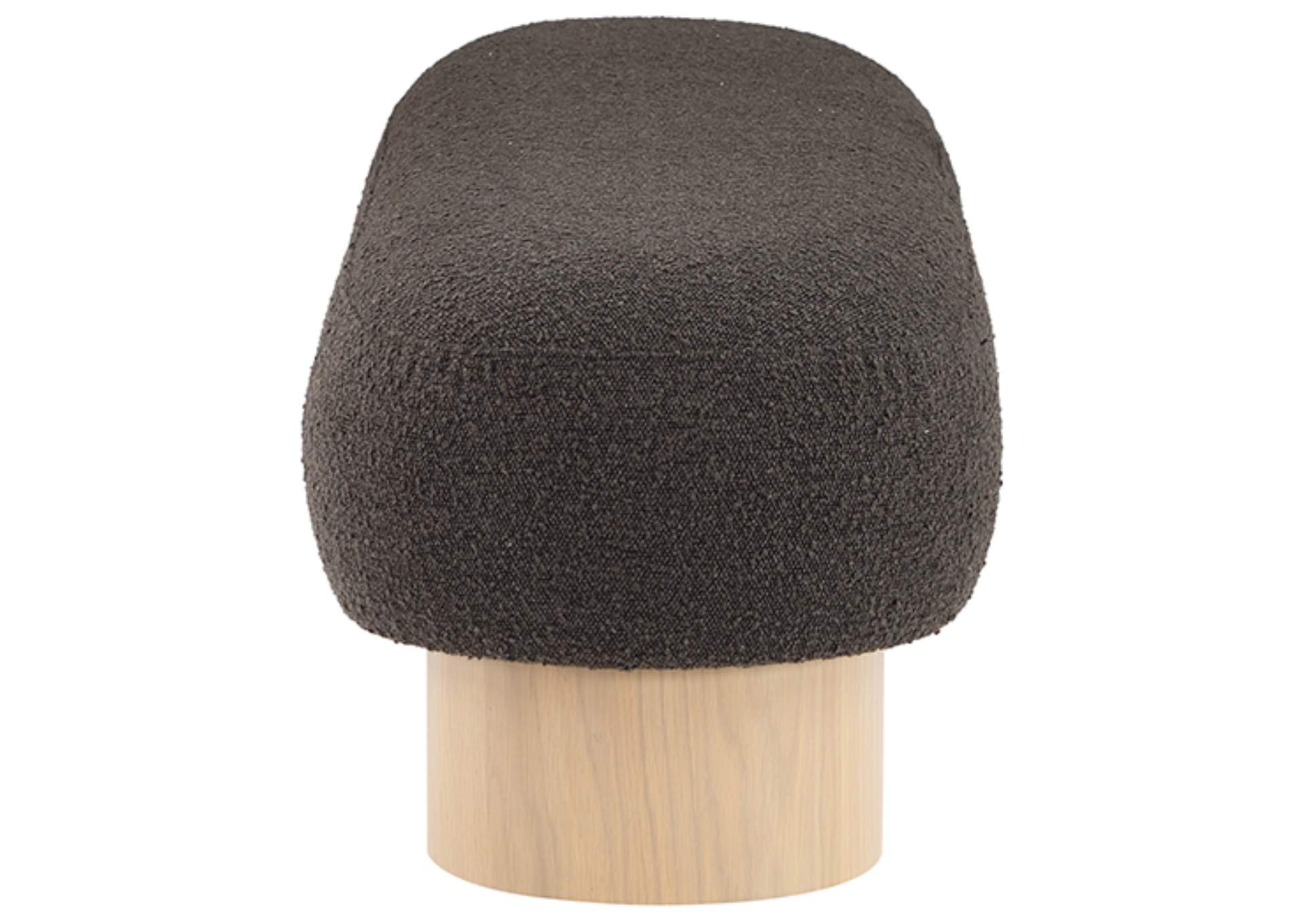 Robertson Brown Boucle Fabric Bench,Meridian Furniture