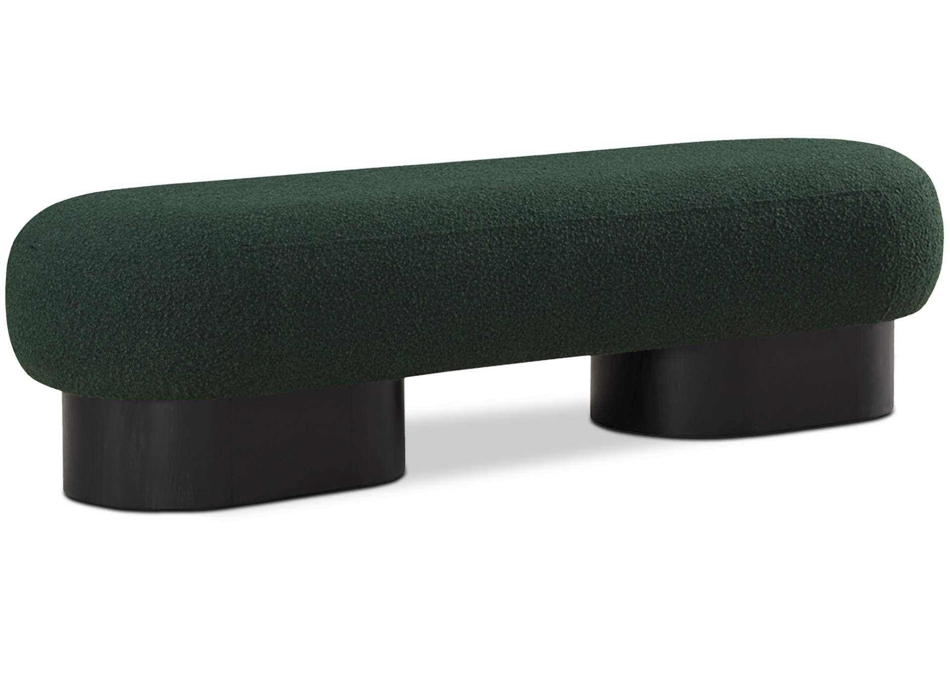 Robertson Green Boucle Fabric Bench,Meridian Furniture