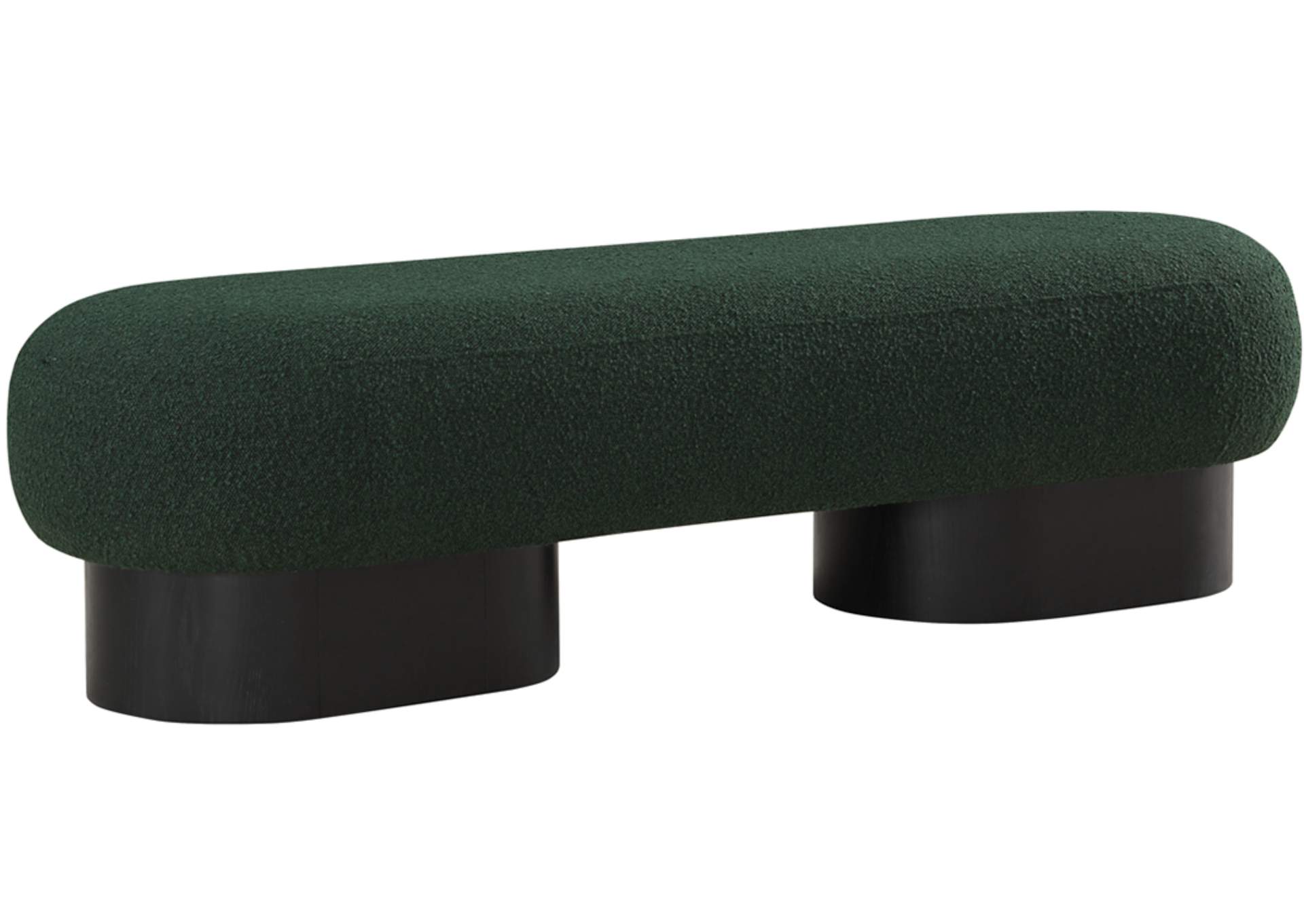 Robertson Green Boucle Fabric Bench,Meridian Furniture
