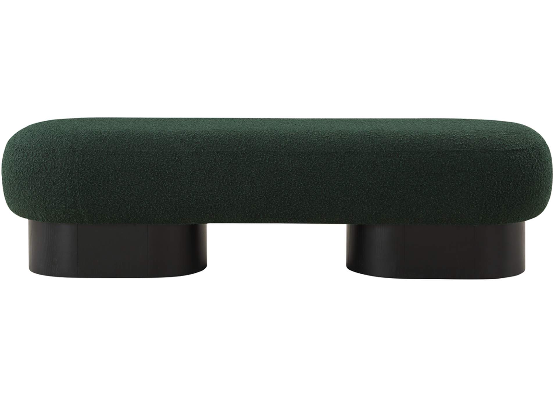 Robertson Green Boucle Fabric Bench,Meridian Furniture