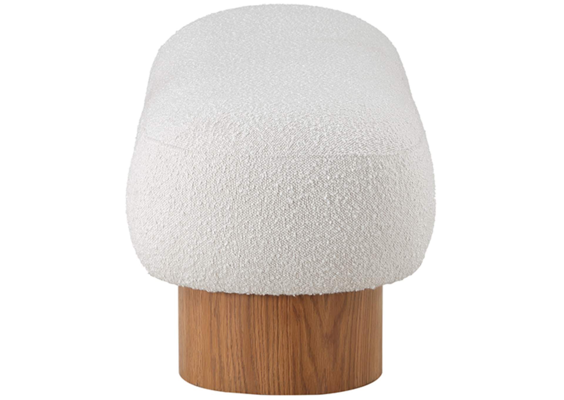 Robertson Cream Boucle Fabric Bench,Meridian Furniture