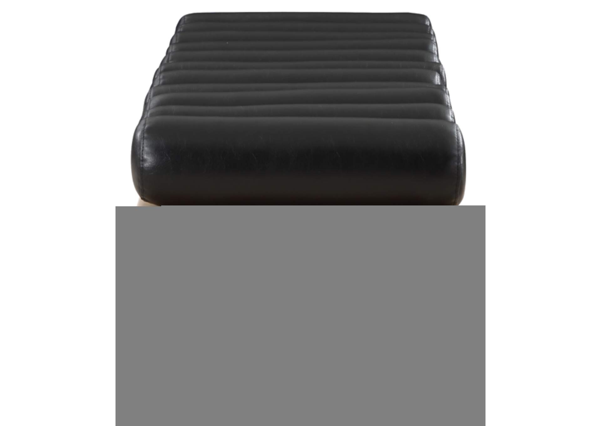 Landon Black Faux Leather Bench,Meridian Furniture