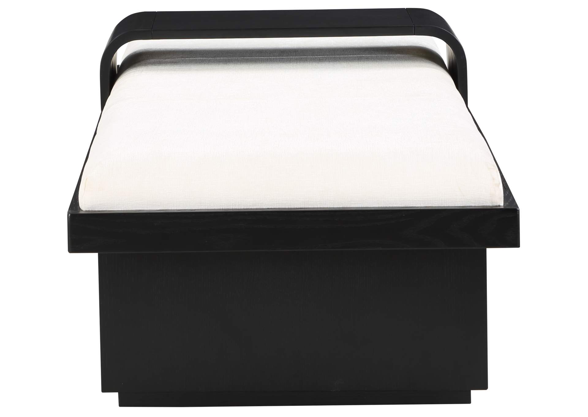 Arlington Cream Chenille Fabric Bench,Meridian Furniture