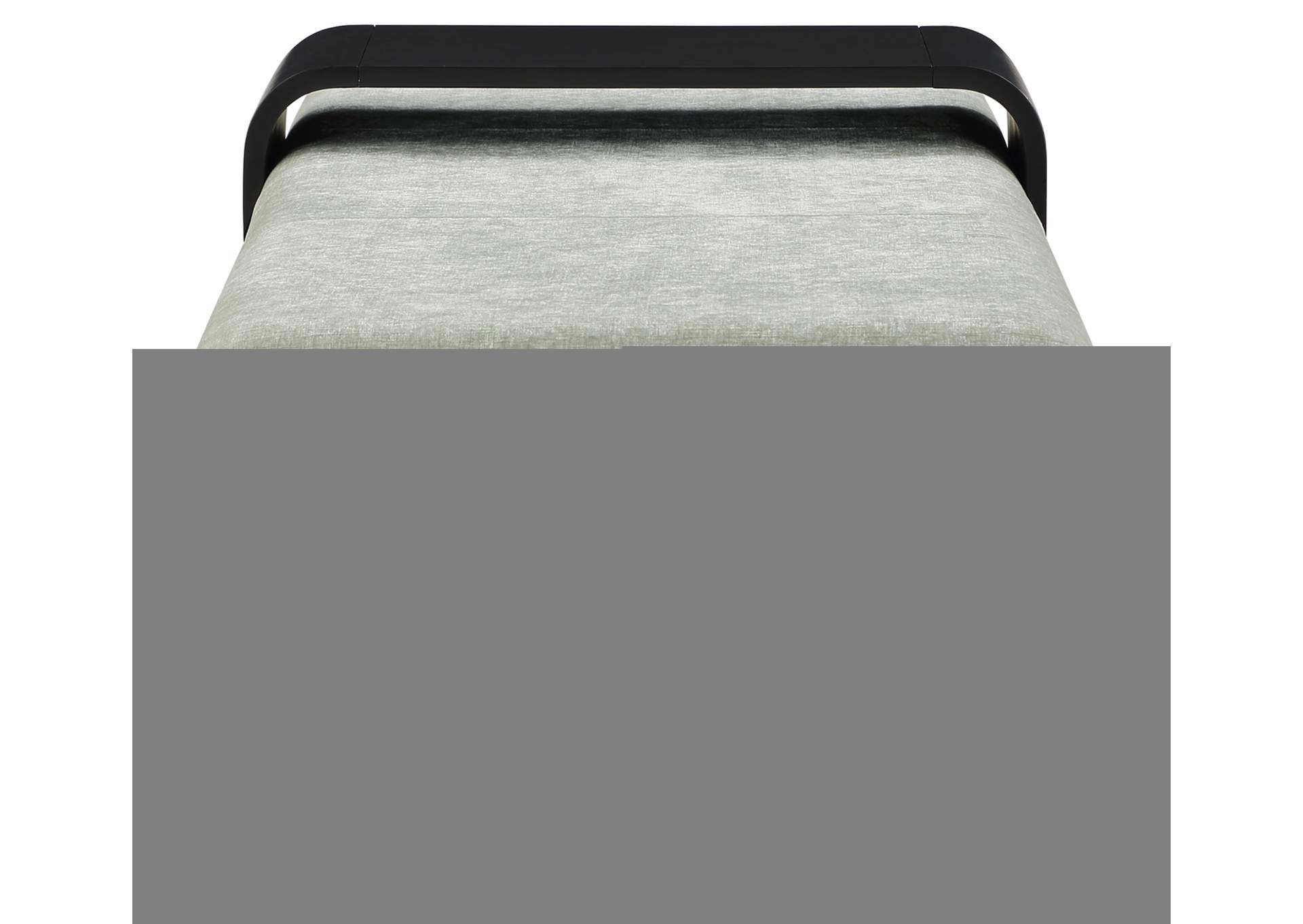 Arlington Mint Green Chenille Fabric Bench,Meridian Furniture