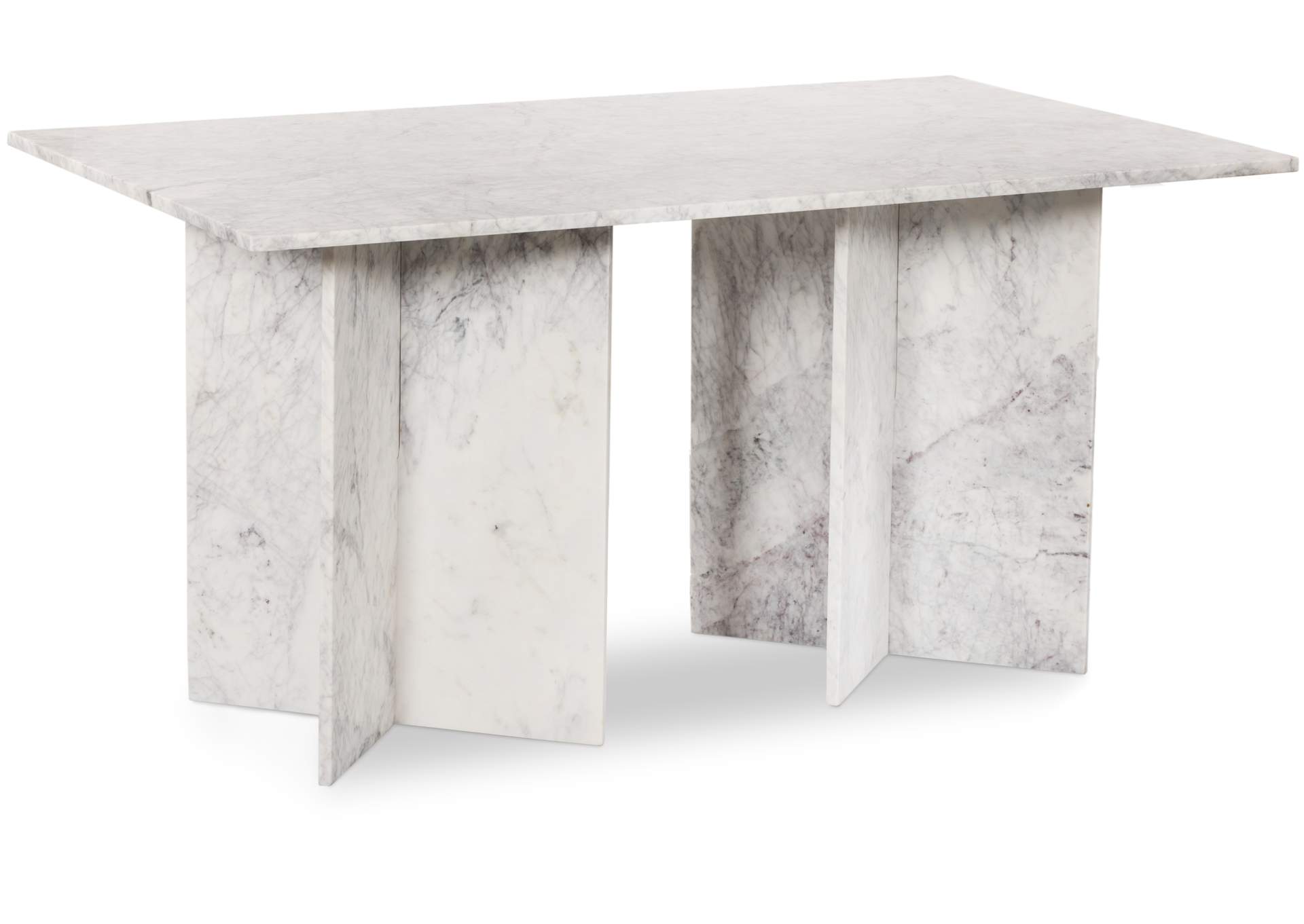 Verona White Dining Table (3 Boxes),Meridian Furniture