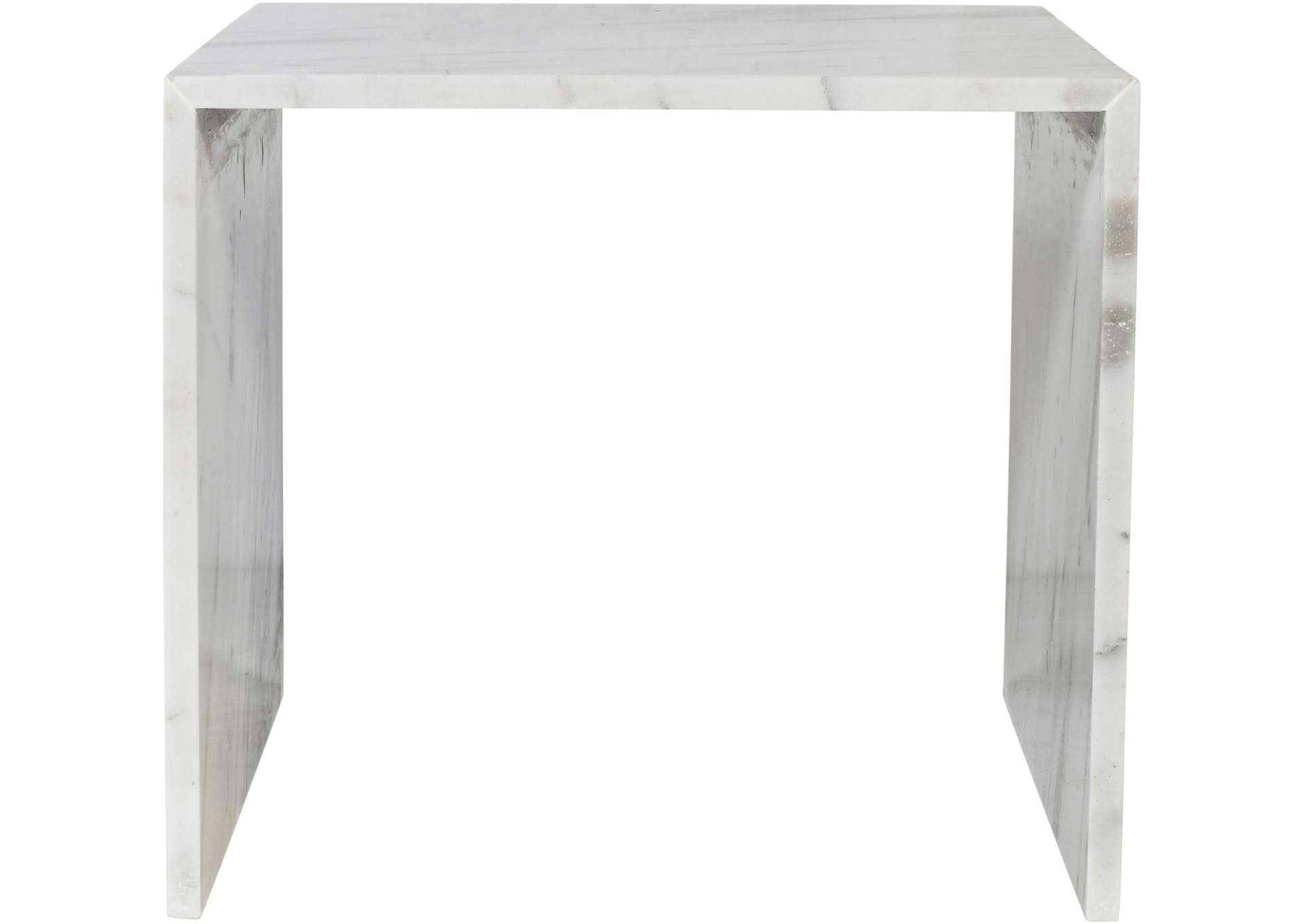 Canova White End Table,Meridian Furniture