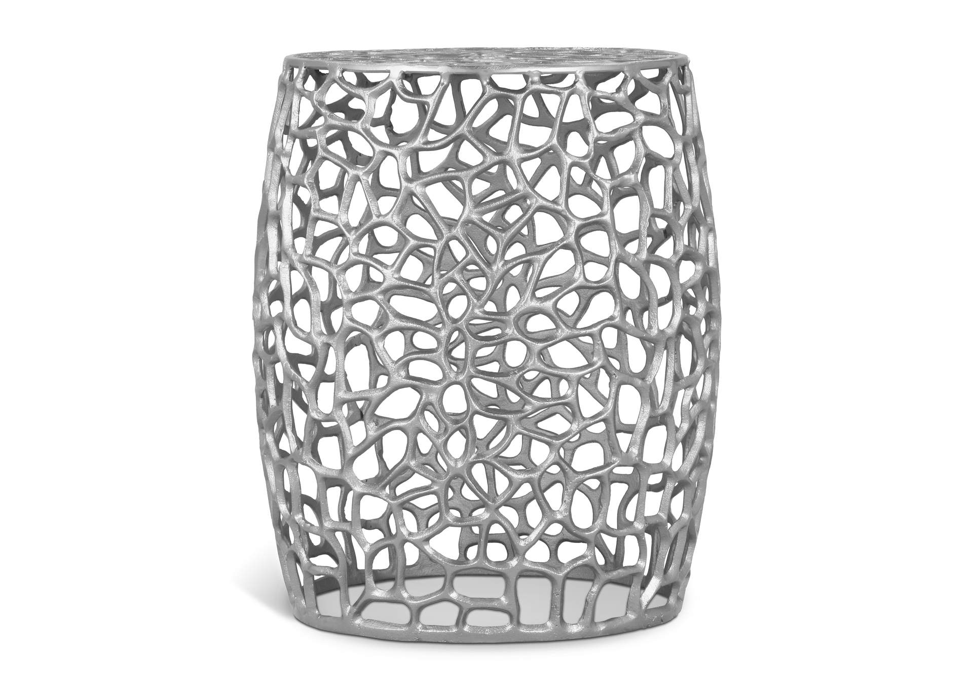 Priya Silver End Table,Meridian Furniture