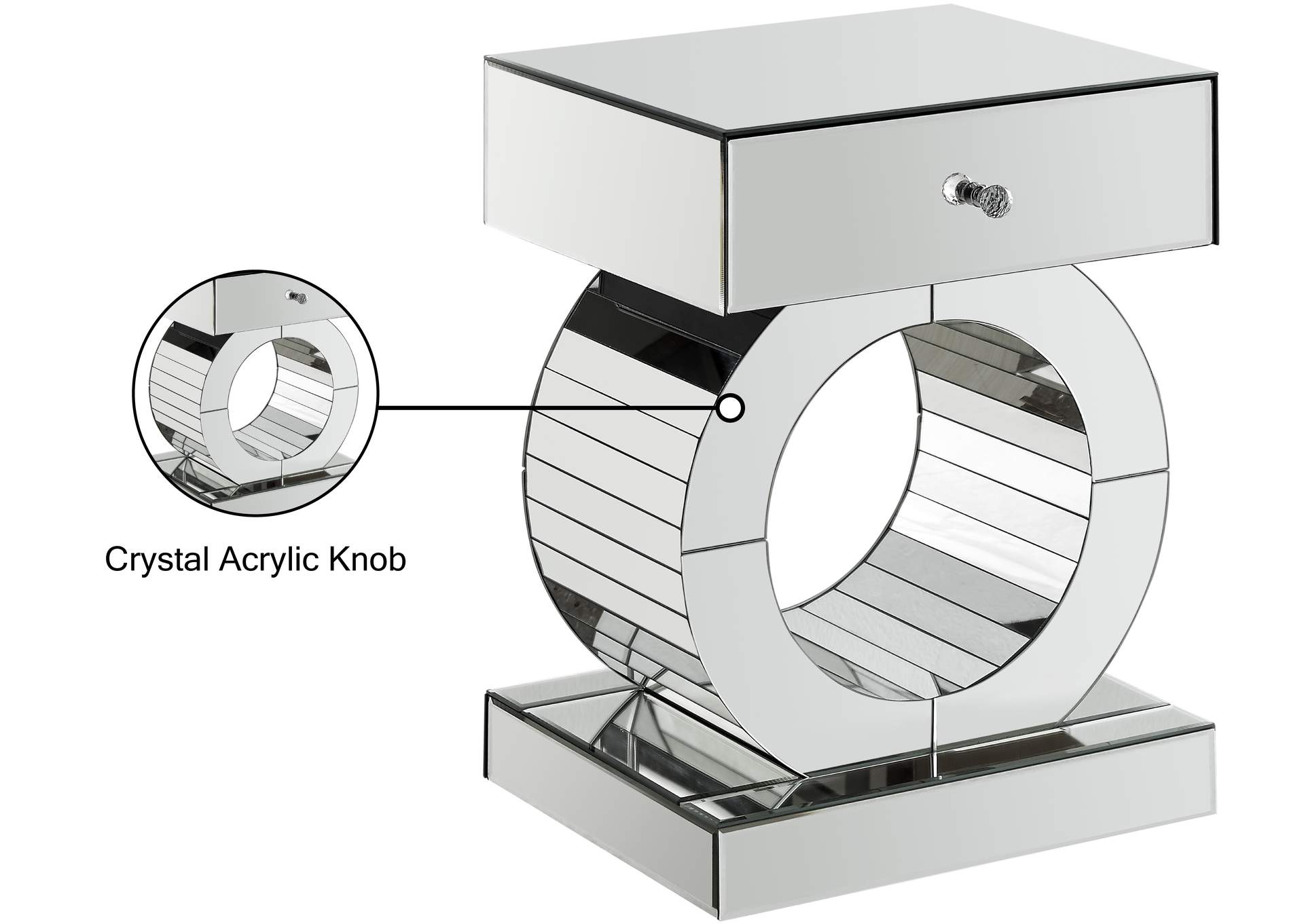 Jocelyn End Table,Meridian Furniture