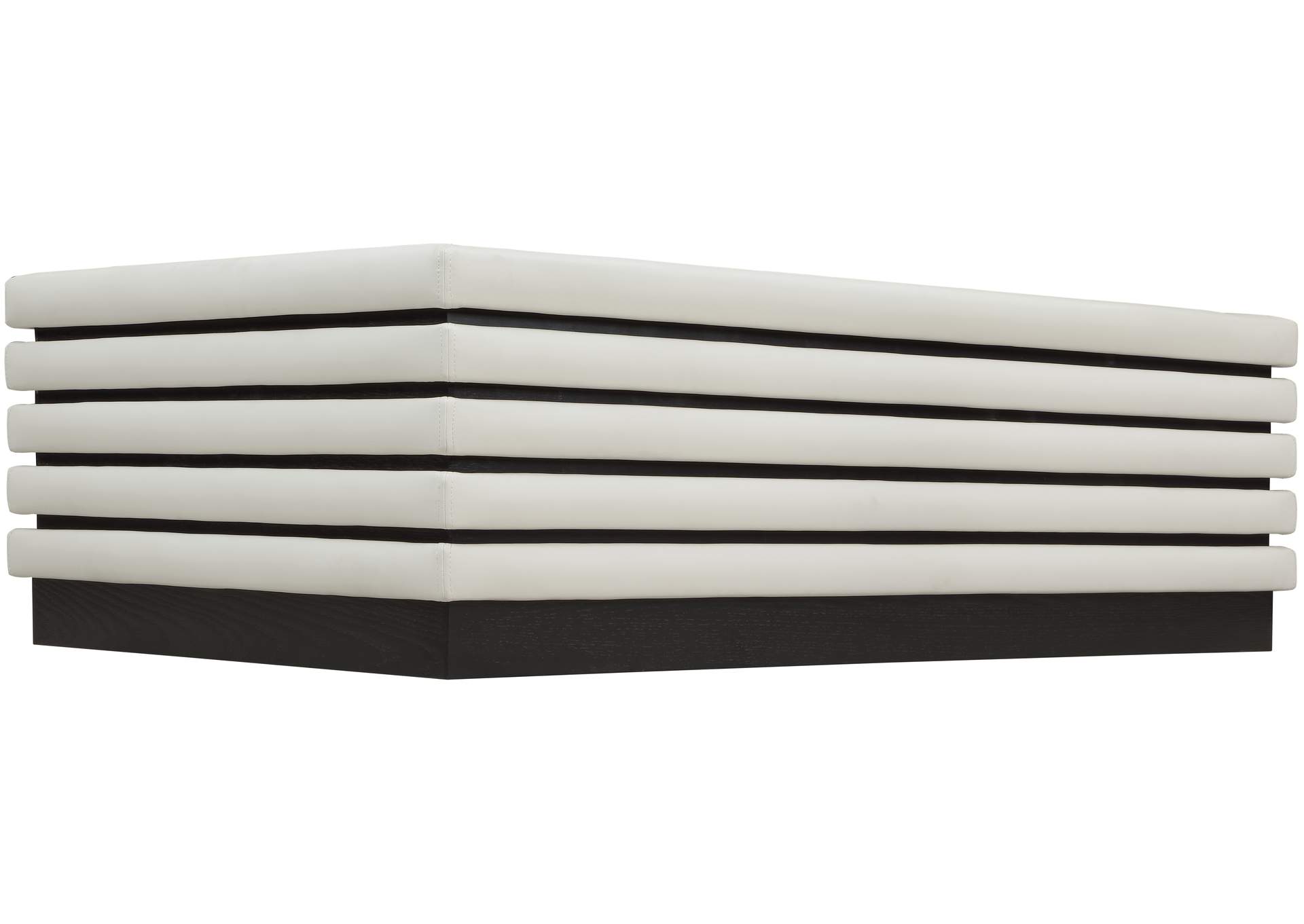 Rory Cream Faux Leather Coffee Table,Meridian Furniture