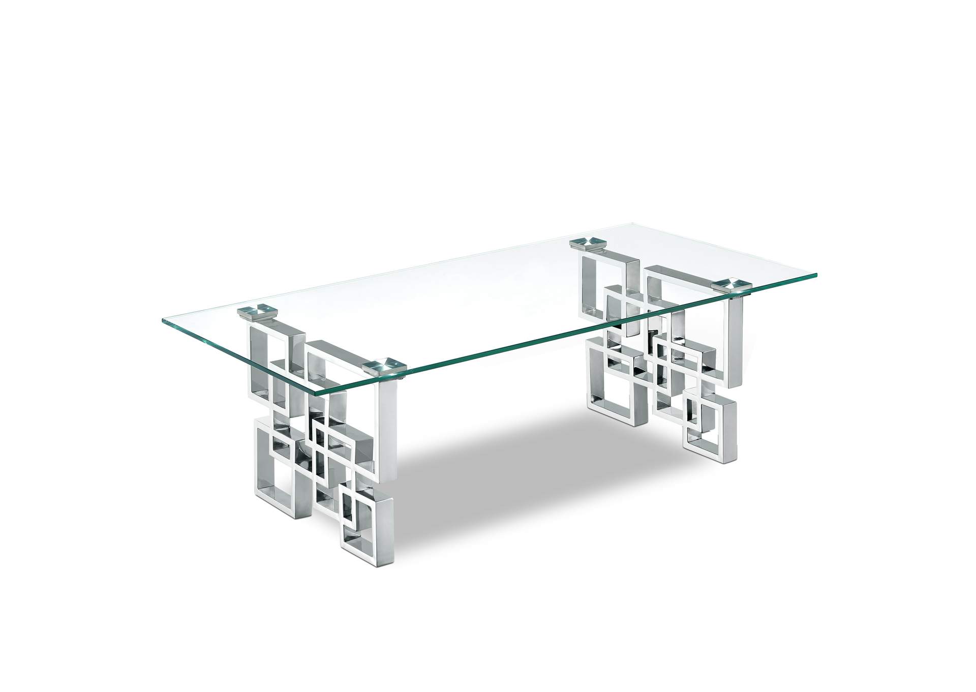 Alexis Chrome Coffee Table,Meridian Furniture