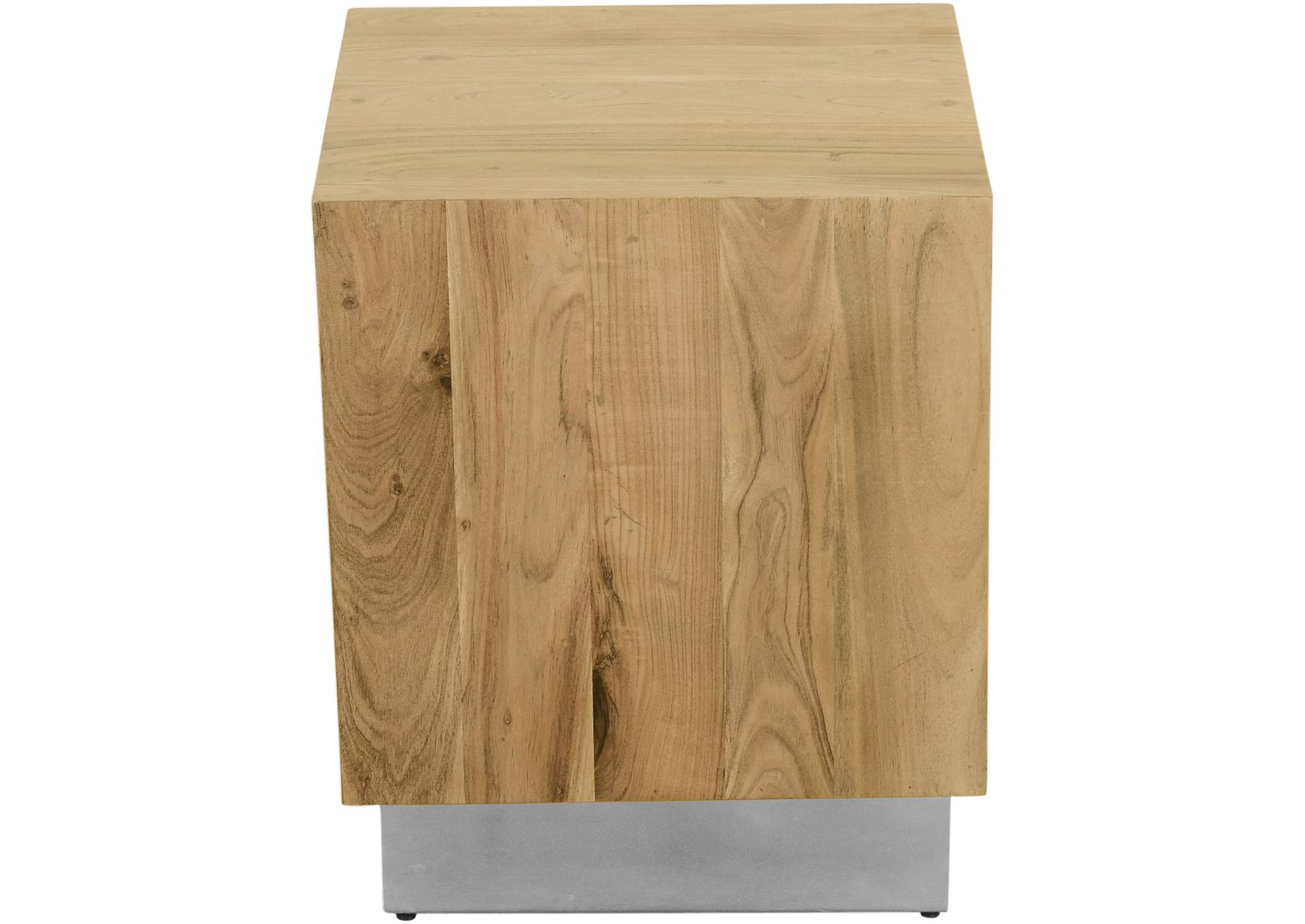 Acacia Chrome End Table,Meridian Furniture