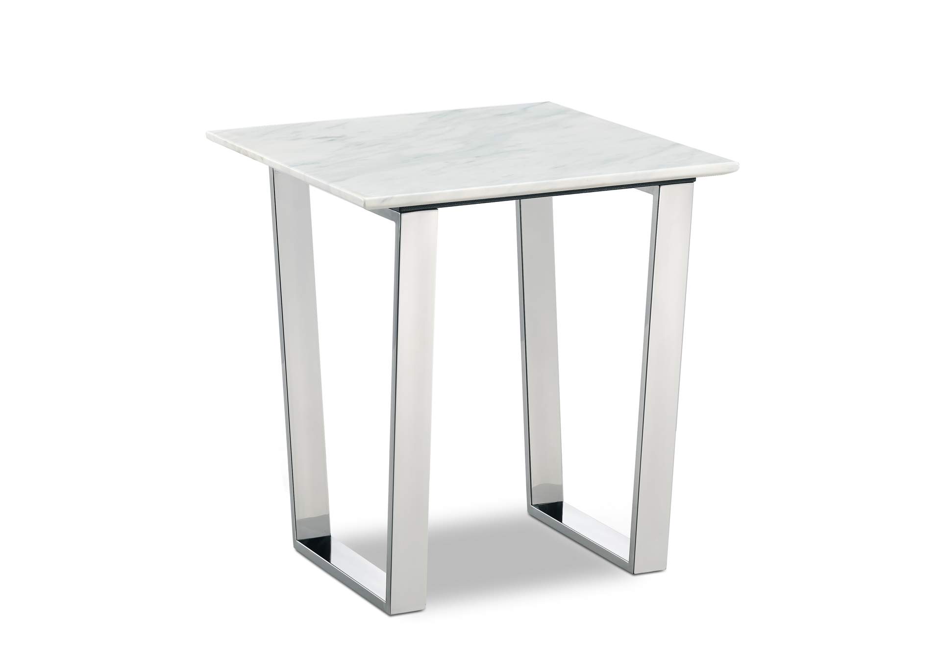 Carlton Chrome End Table,Meridian Furniture